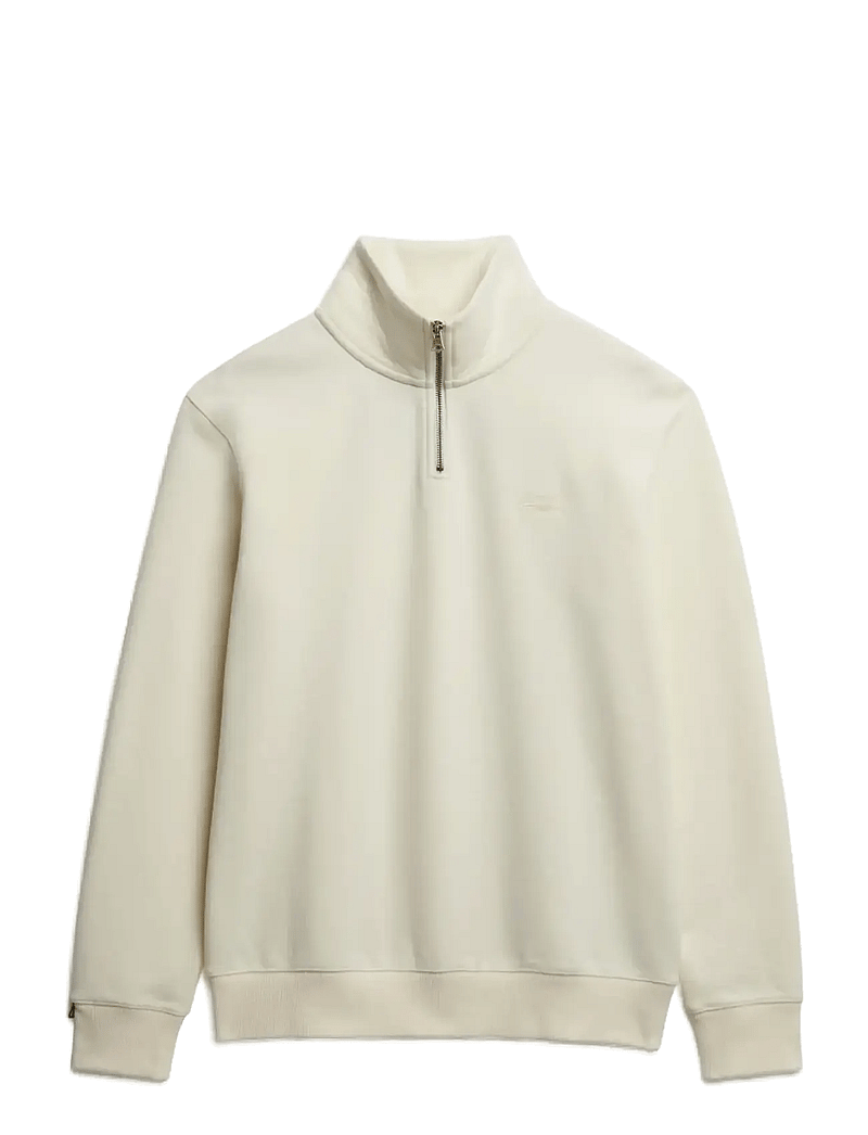 Superdry - ESSENTIAL LOGO HALF ZIP - kollektioner - dusty white - 1