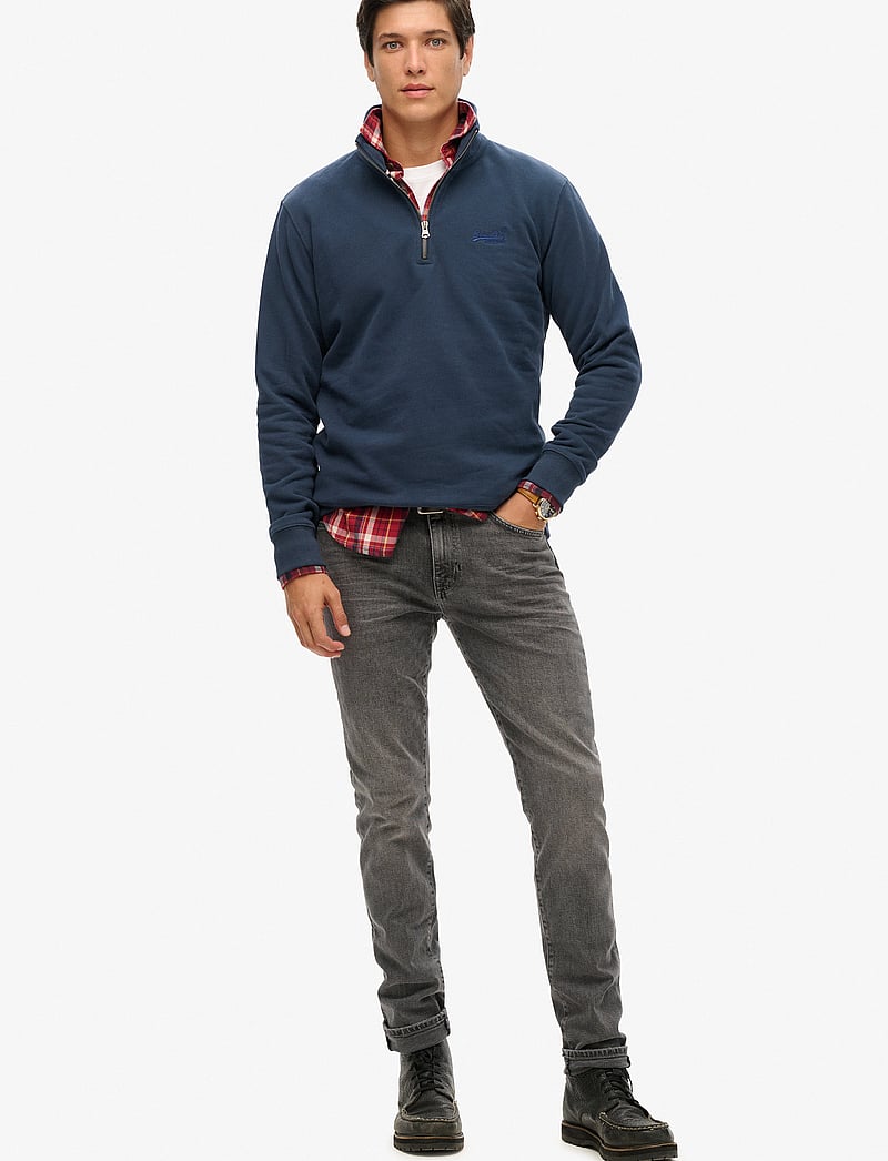 Superdry - ESSENTIAL LOGO HALF ZIP - kollektioner - lauren navy - 3