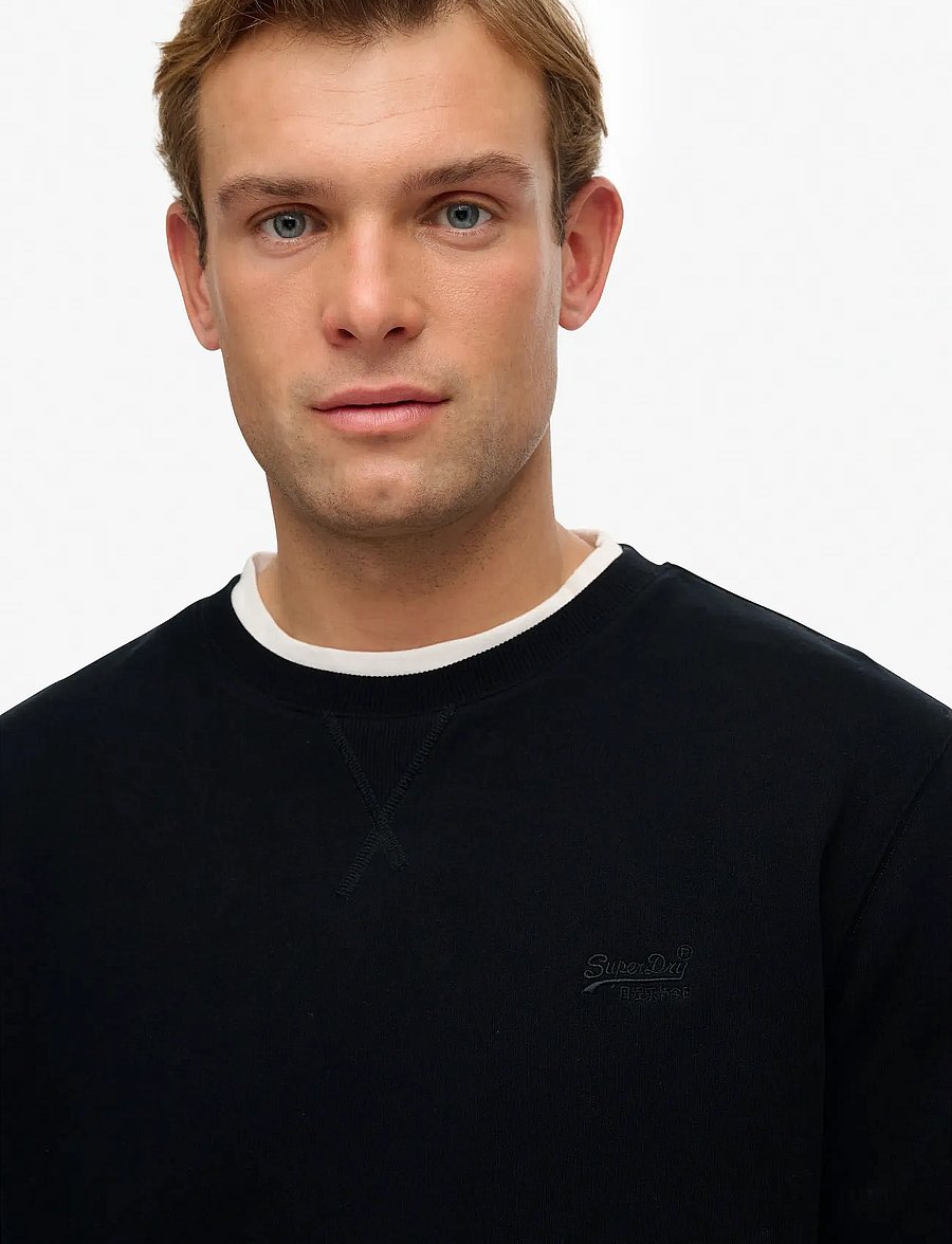 Superdry - ESSENTIAL LOGO CREW SWEATSHIRT - collections - black - 3