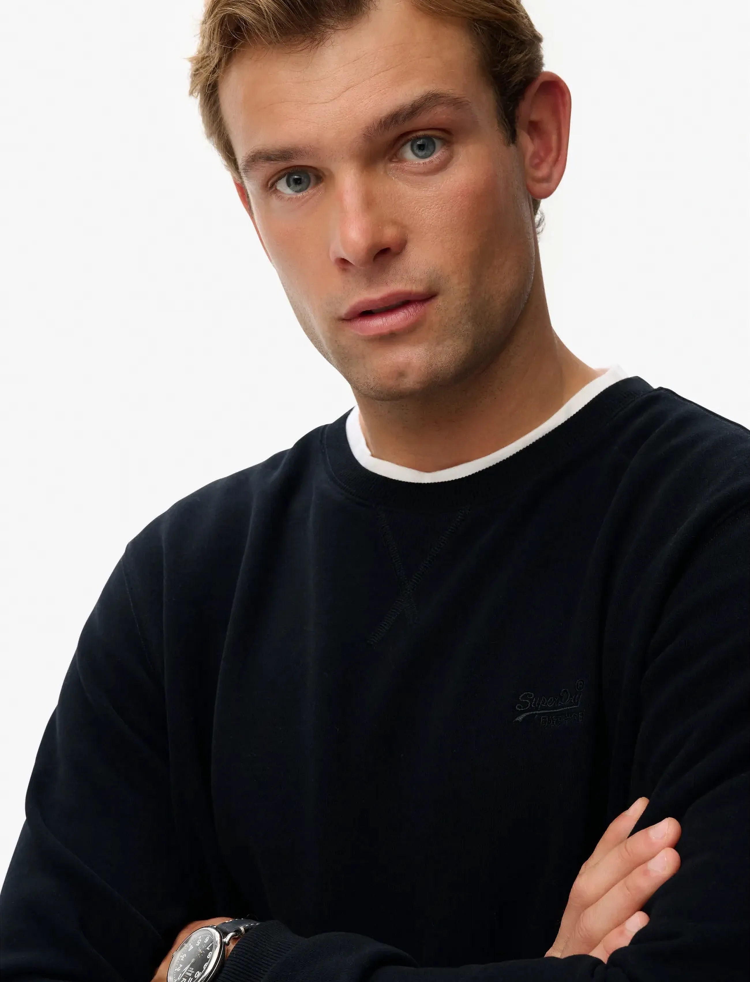 Superdry - ESSENTIAL LOGO CREW SWEATSHIRT - collections - black - 4