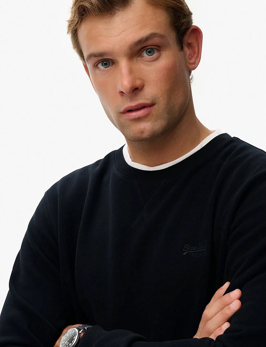 Superdry - ESSENTIAL LOGO CREW SWEATSHIRT - collections - black - 4