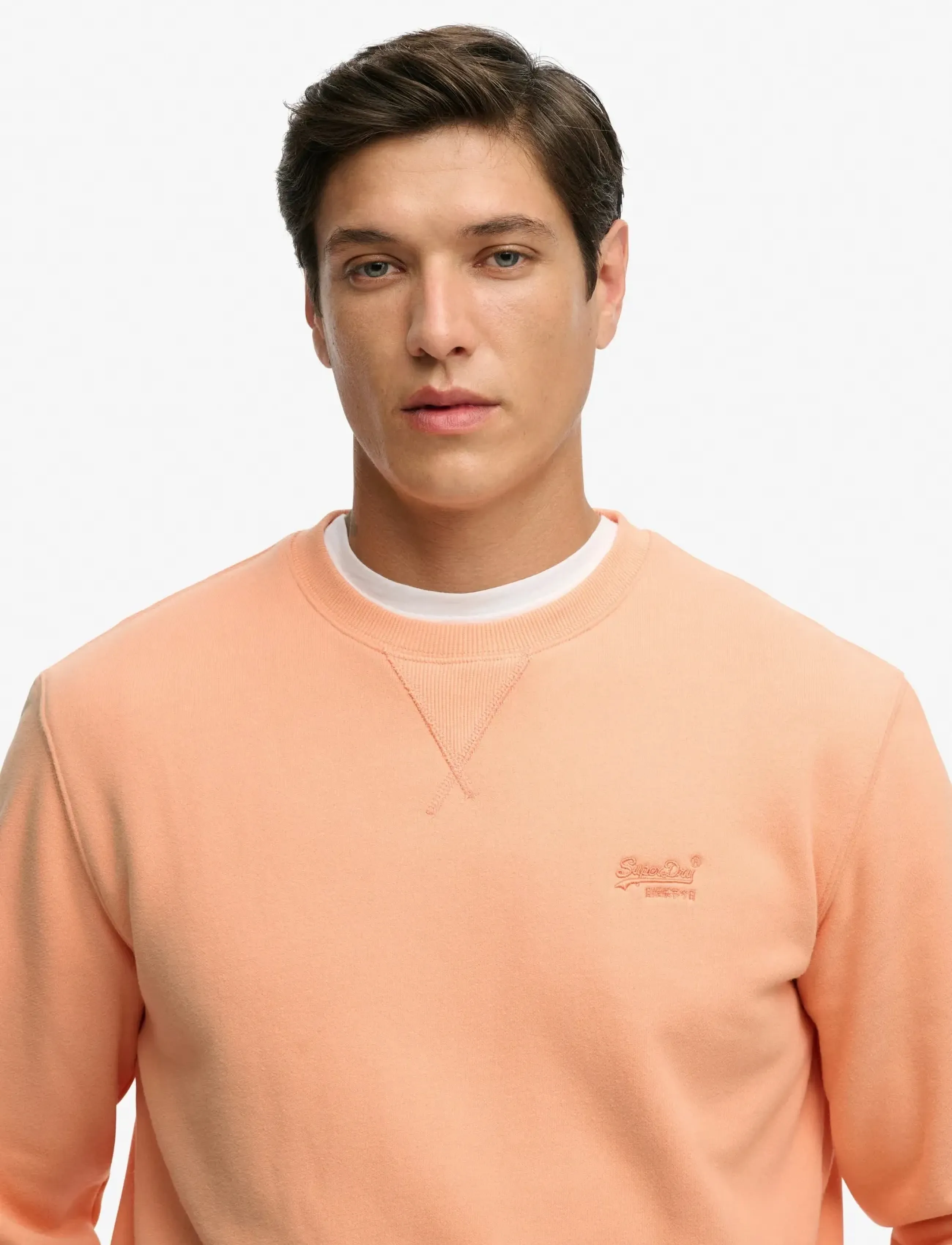 Superdry - ESSENTIAL LOGO CREW SWEATSHIRT - kollektioner - coral reef - 2