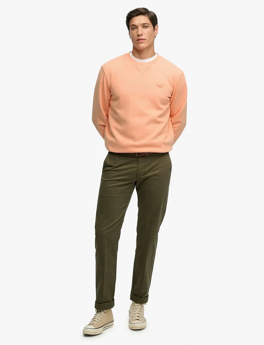 Superdry - ESSENTIAL LOGO CREW SWEATSHIRT - kollektioner - coral reef - 4