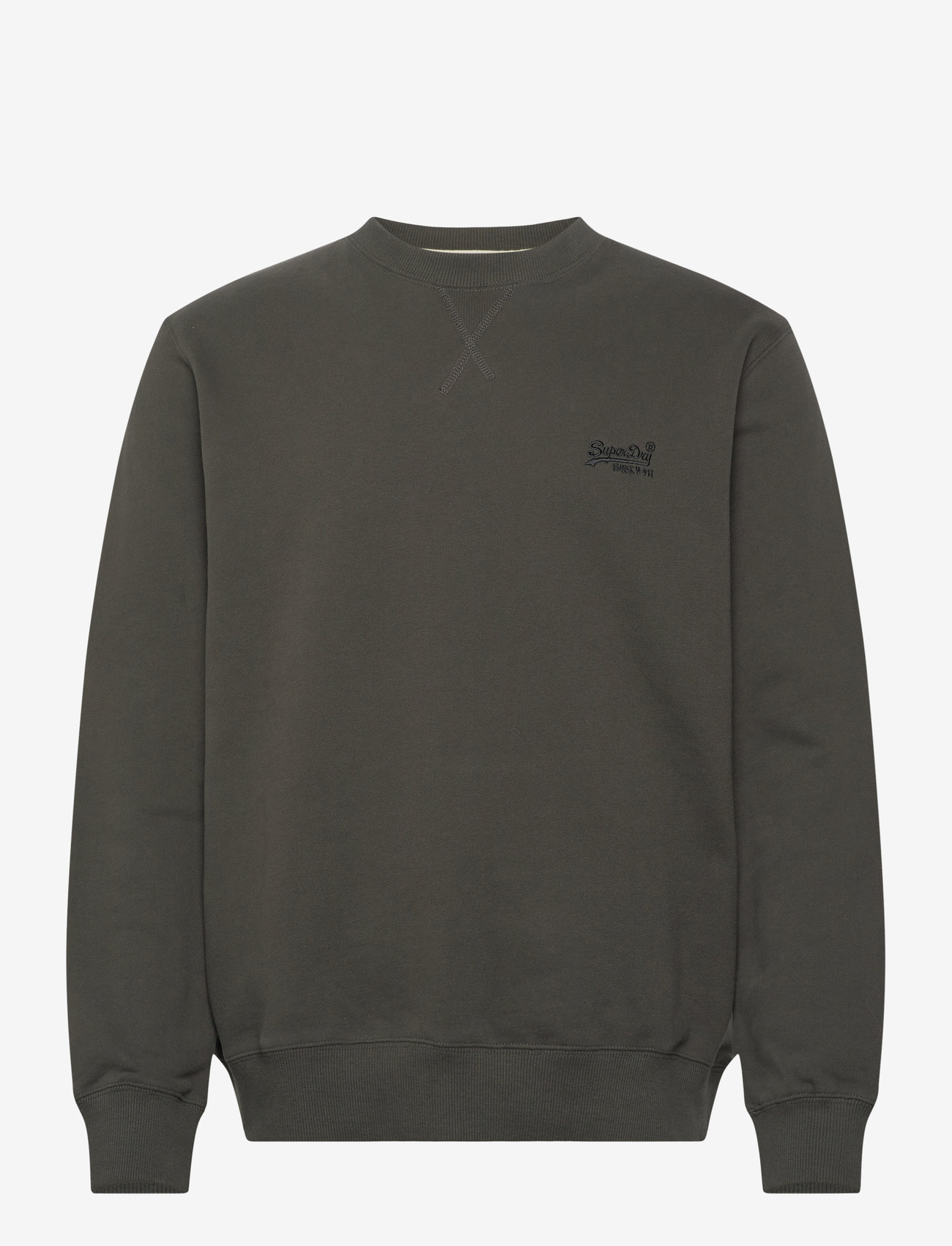 Superdry - ESSENTIAL LOGO CREW SWEATSHIRT - sweatshirts - dark grey green - 1