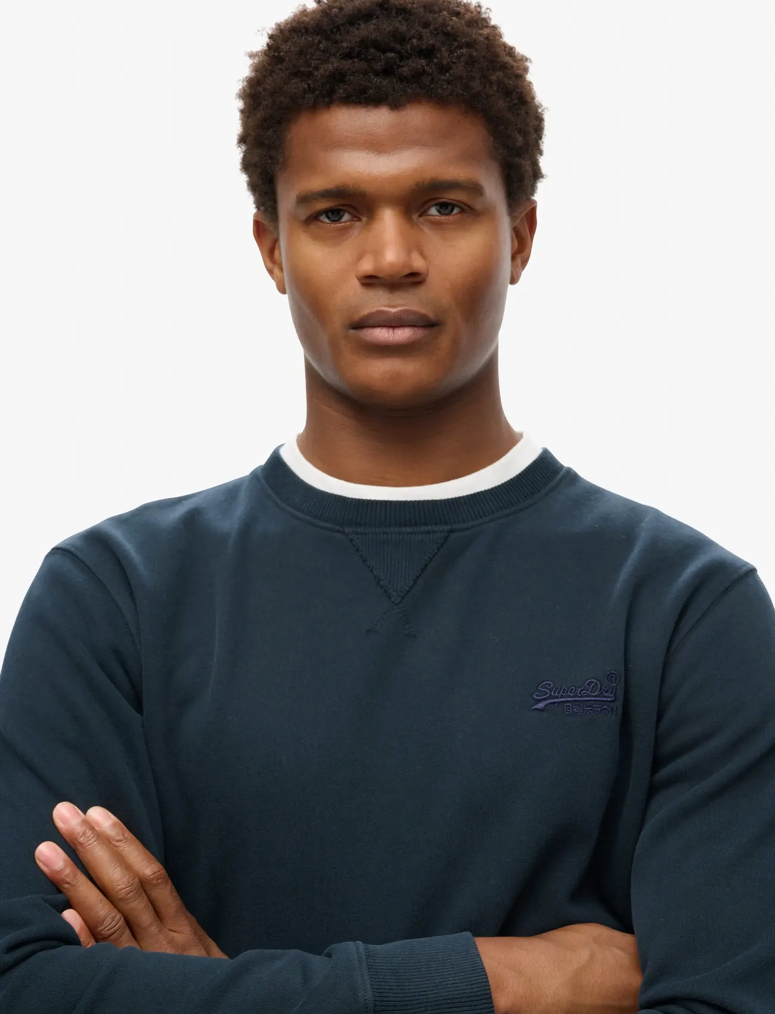 Superdry - ESSENTIAL LOGO CREW SWEATSHIRT - sweatshirts - eclipse navy - 4
