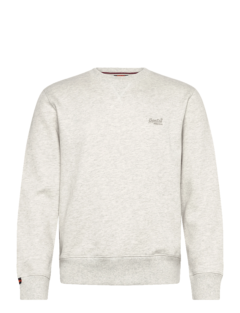 Superdry - ESSENTIAL LOGO CREW SWEATSHIRT - collegepaidat - straw grey marl - 1