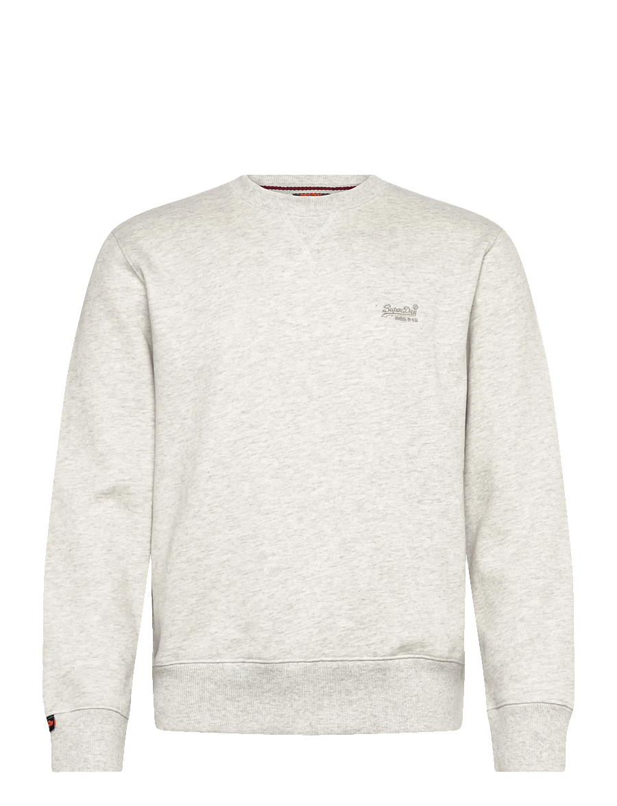 Superdry - ESSENTIAL LOGO CREW SWEATSHIRT - kollektsioonid - straw grey marl - 1