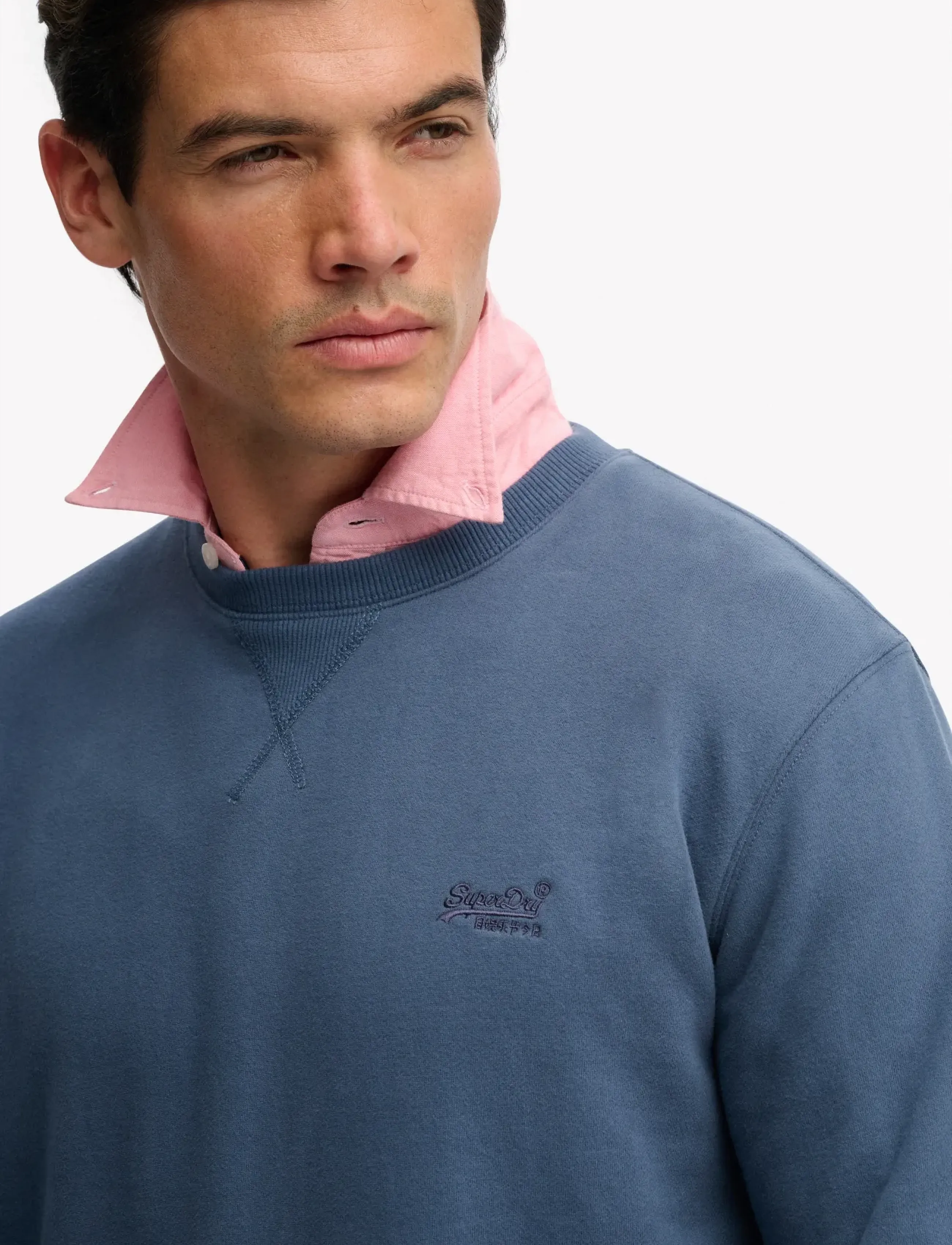Superdry - ESSENTIAL LOGO CREW SWEATSHIRT - kollektioner - vintage indigo - 3