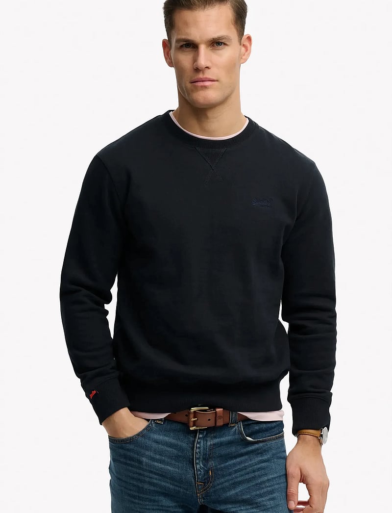 Superdry - ESSENTIAL LOGO CREW SWEATSHIRT - kollektionen - eclipse navy - 0