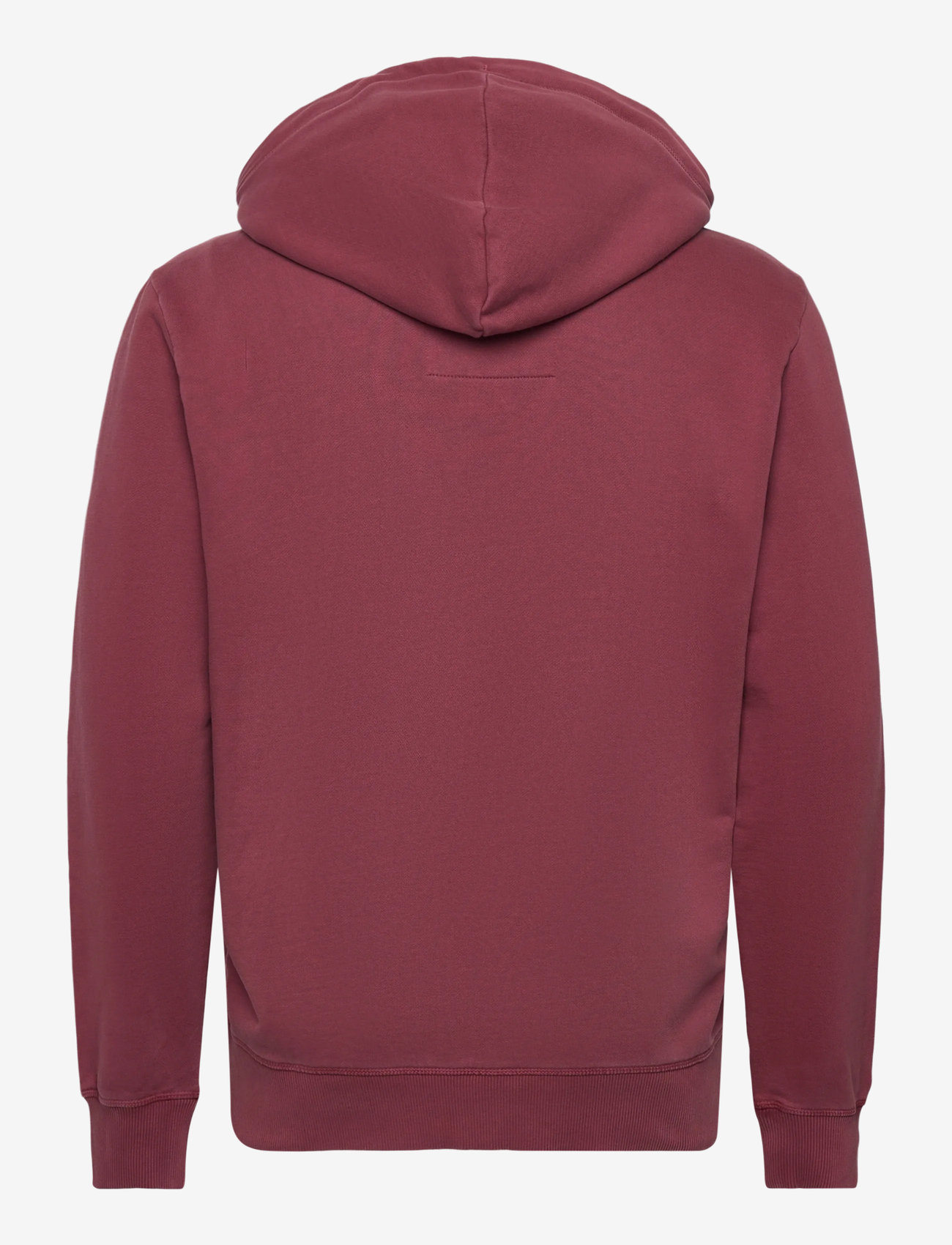 Superdry - ESSENTIAL LOGO WASHED ZIPHOOD - sweatshirts - washed rich burgandy - 1