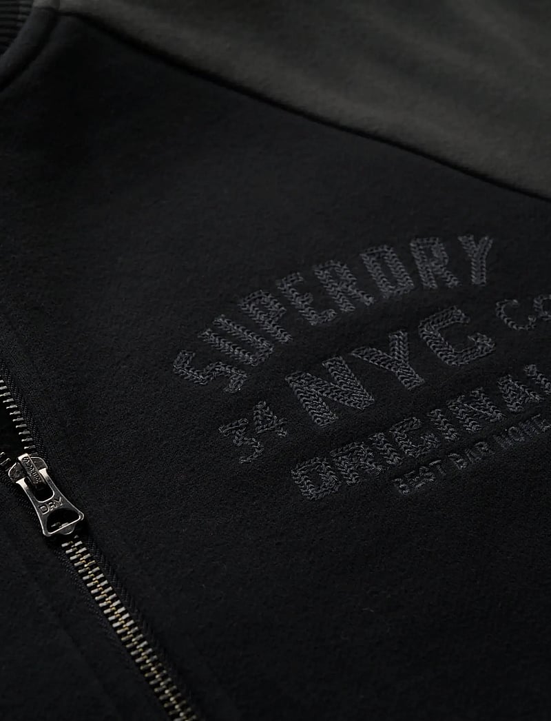 Superdry - COLLEGE GRAPHIC JERSEY BOMBER - kollektioner - black - 5