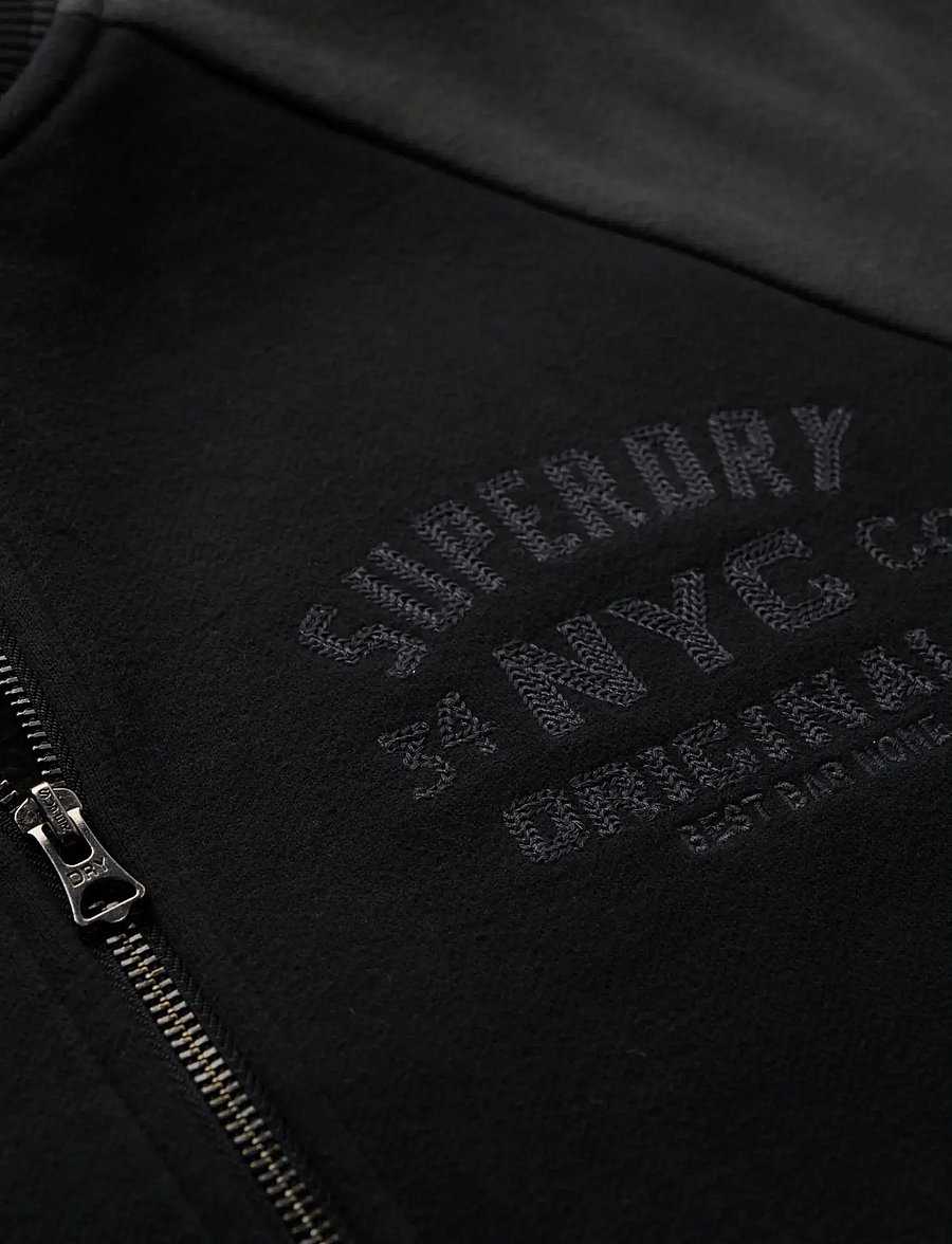 Superdry - COLLEGE GRAPHIC JERSEY BOMBER - kollektionen - black - 5