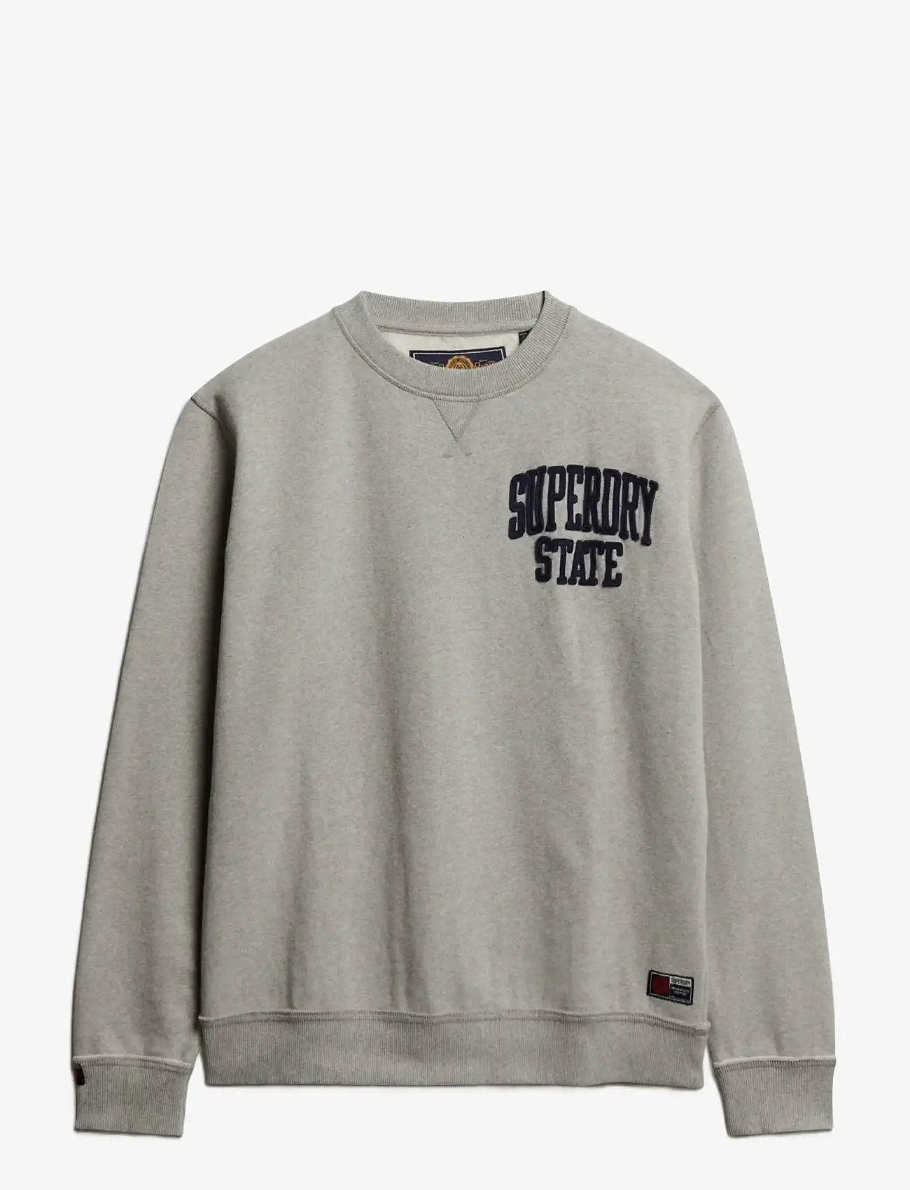 Superdry - VINTAGE ATHLETIC CREW - kollektioner - vintage sweat light grey marl - 1
