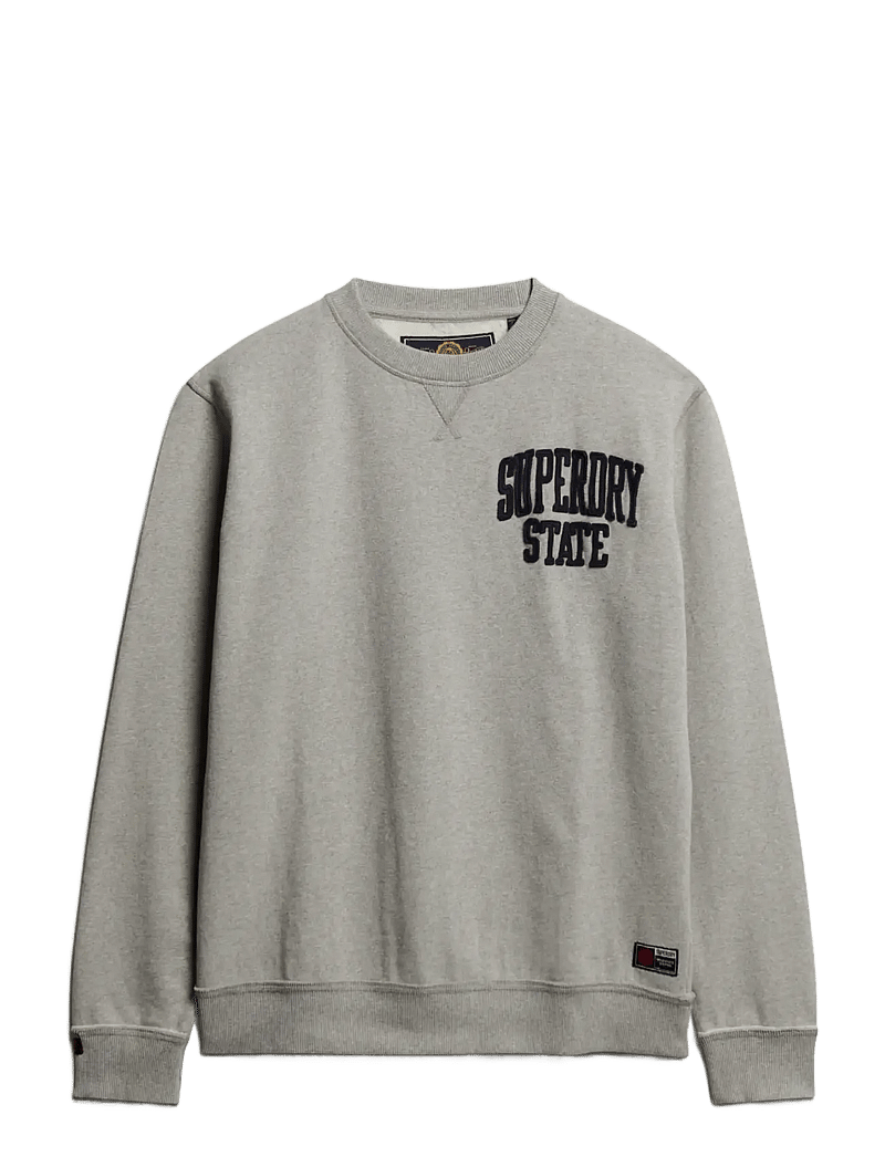 Superdry - VINTAGE ATHLETIC CREW - collections - vintage sweat light grey marl - 1