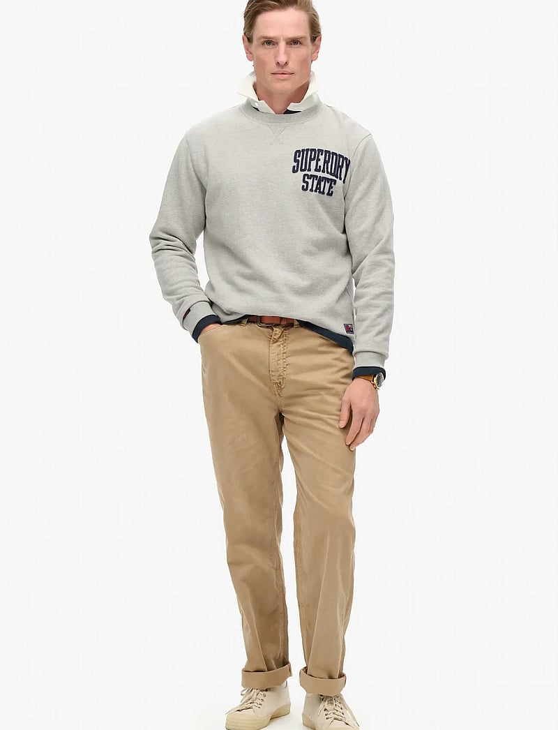 Superdry - VINTAGE ATHLETIC CREW - collections - vintage sweat light grey marl - 2