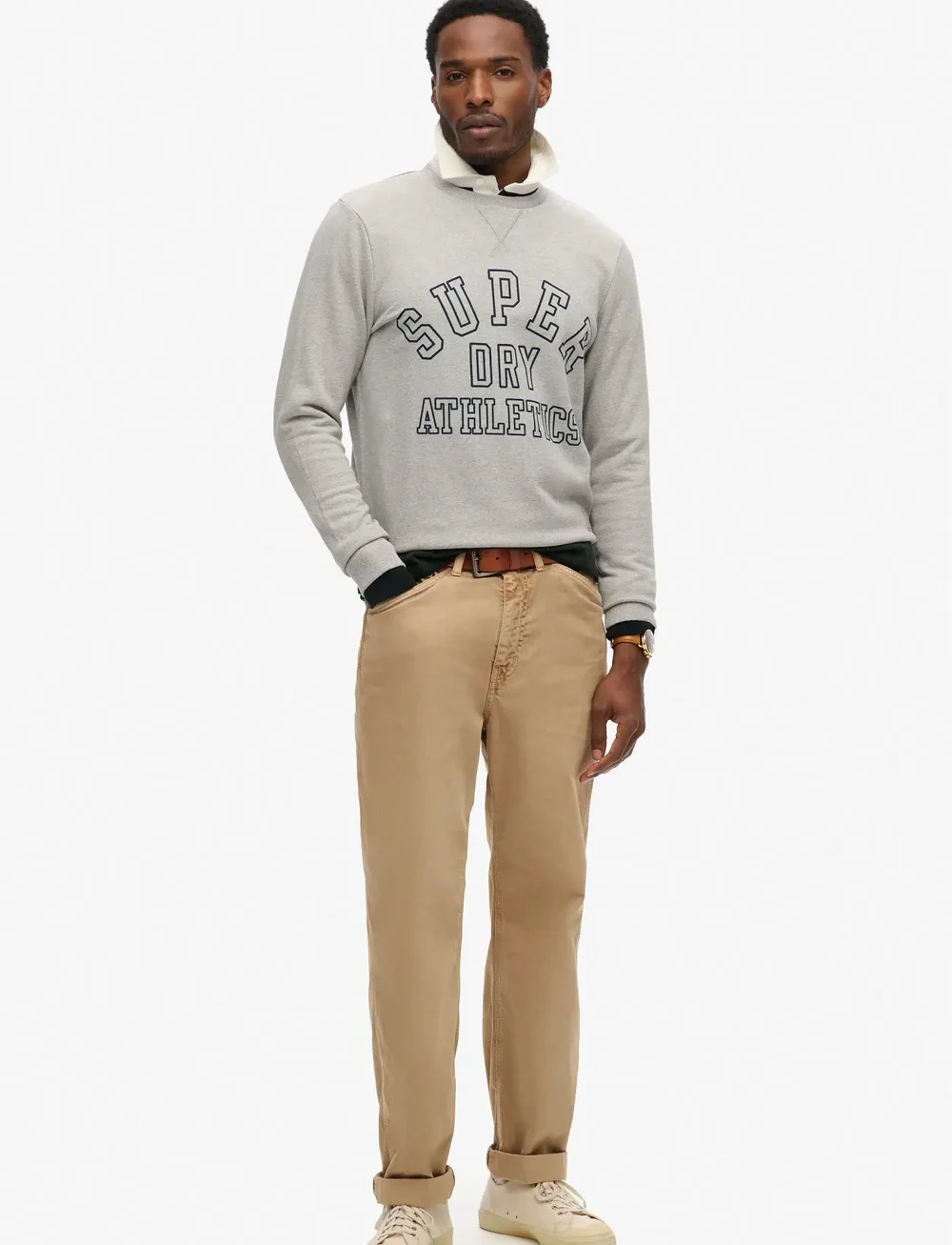Superdry - ATHLETIC PRINTED SWEATSHIRT - kollektioner - athletic grey marl - 3