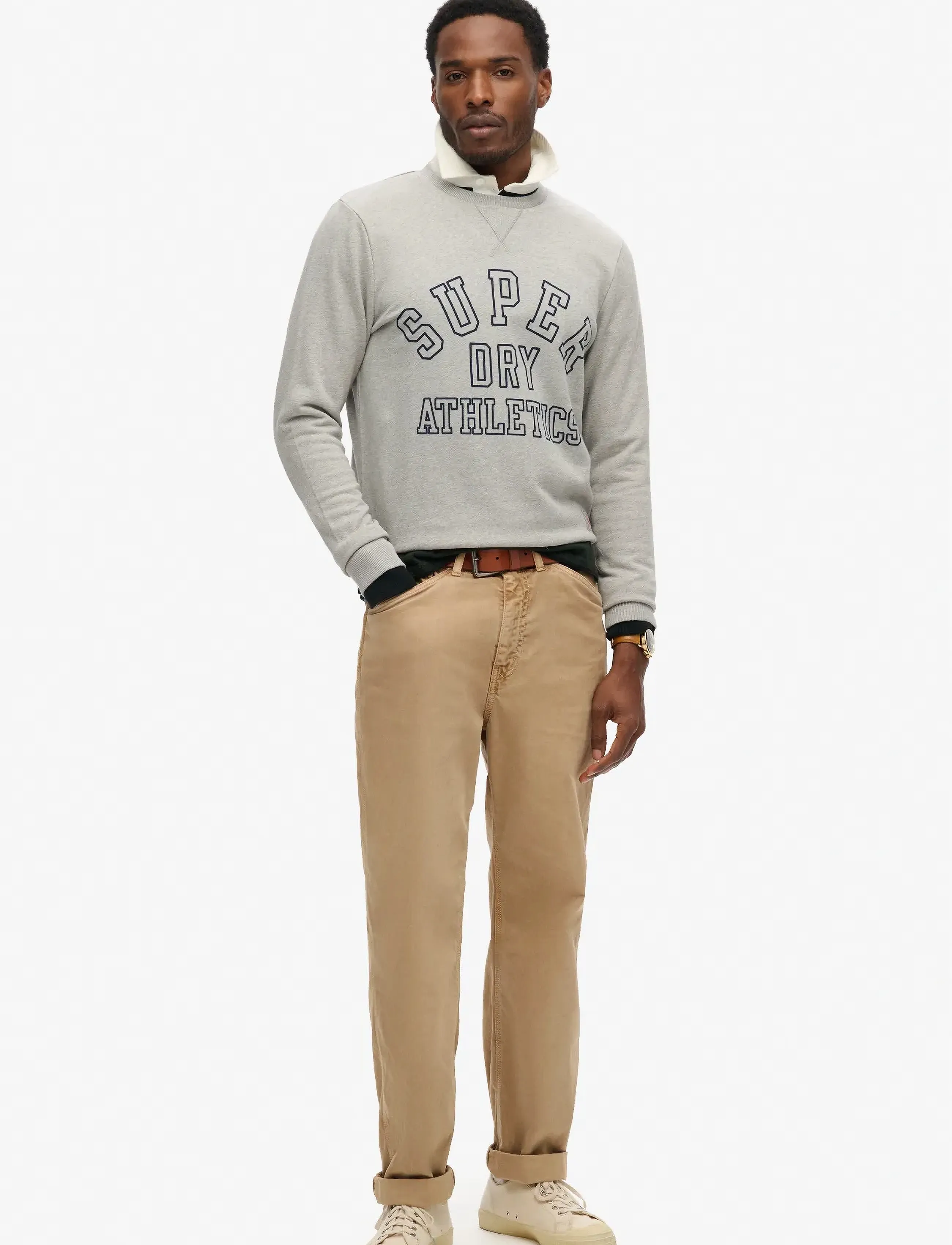 Superdry - ATHLETIC PRINTED SWEATSHIRT - kollektsioonid - athletic grey marl - 3