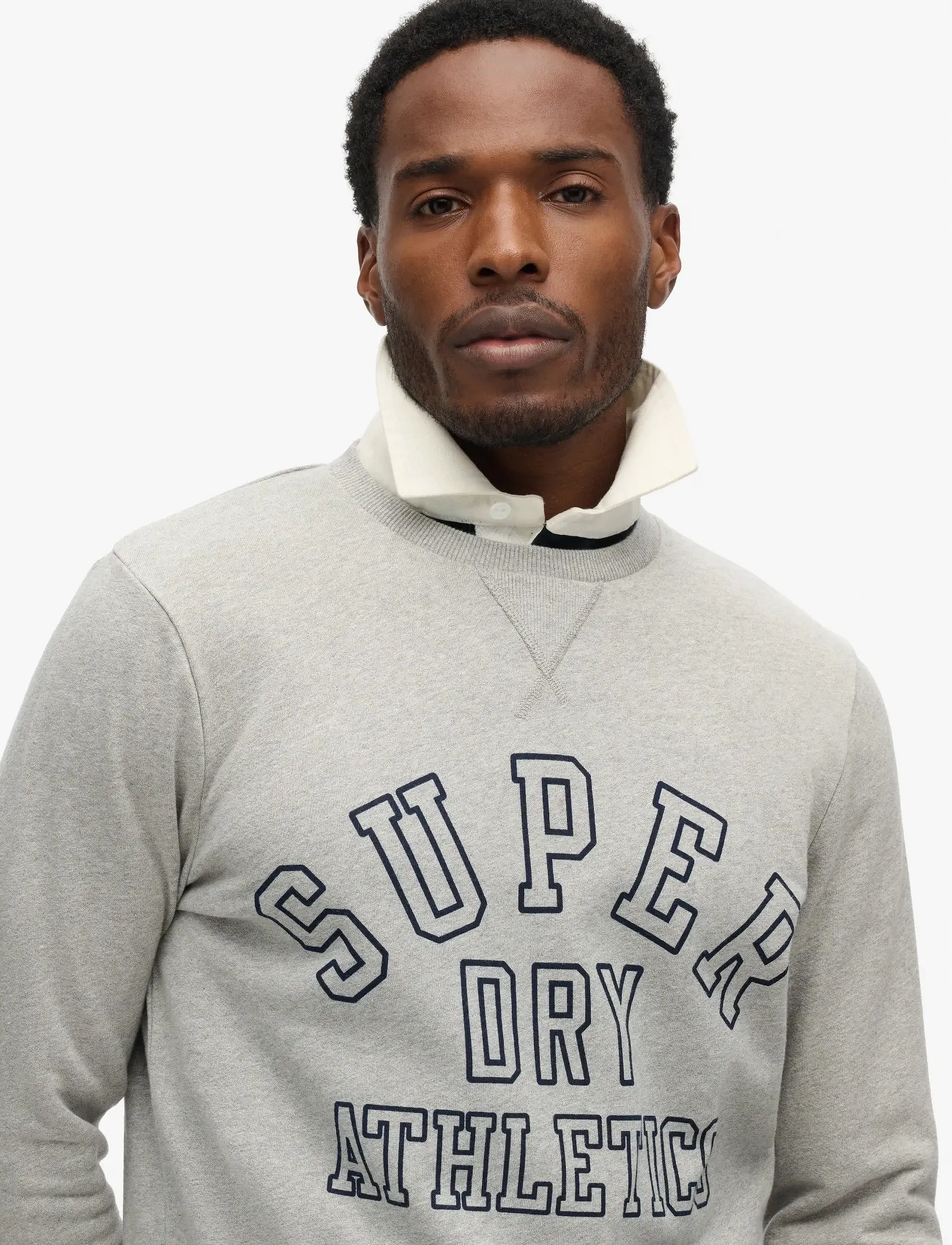 Superdry - ATHLETIC PRINTED SWEATSHIRT - kollektsioonid - athletic grey marl - 4