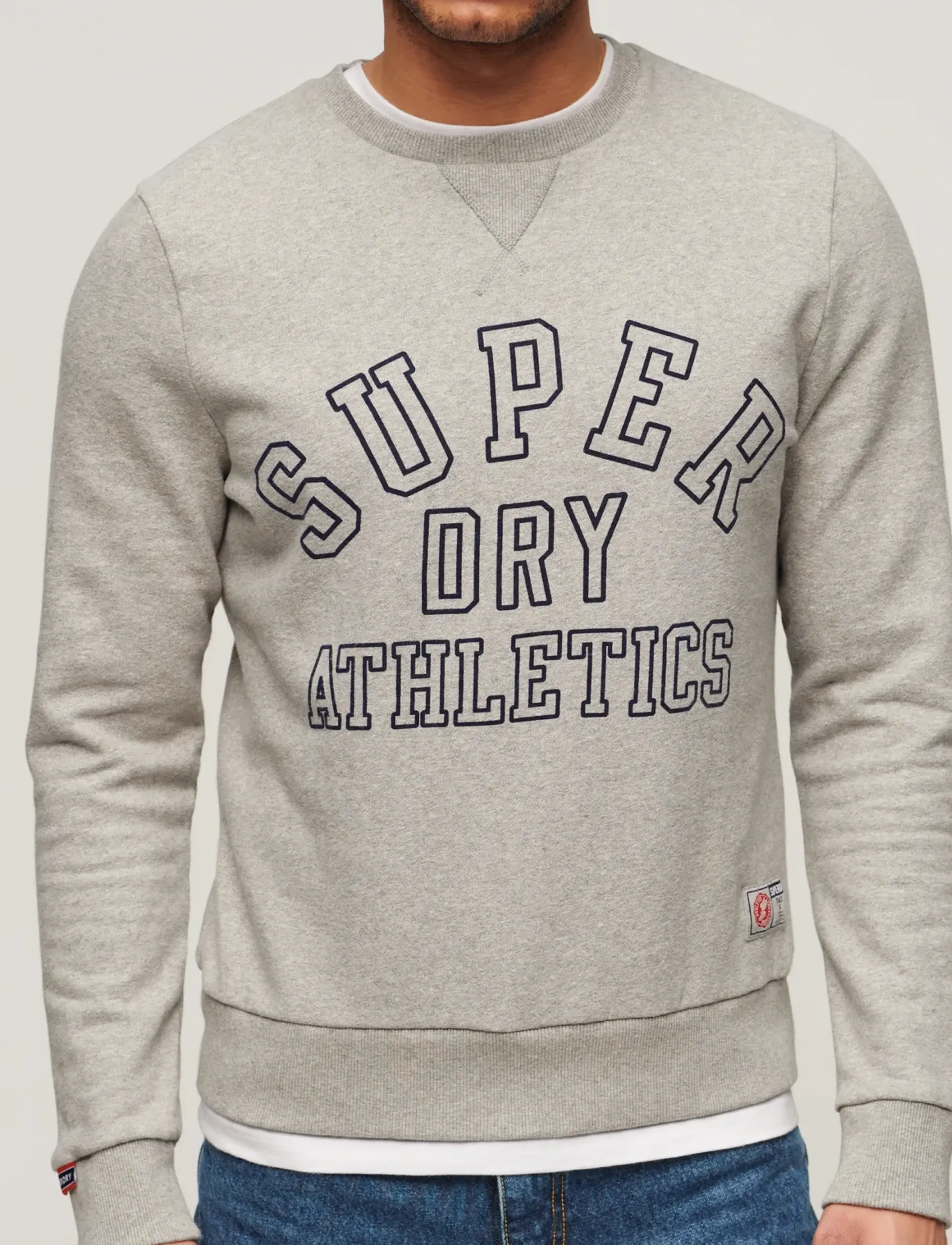 Superdry - ATHLETIC PRINTED SWEATSHIRT - kollektsioonid - athletic grey marl - 5