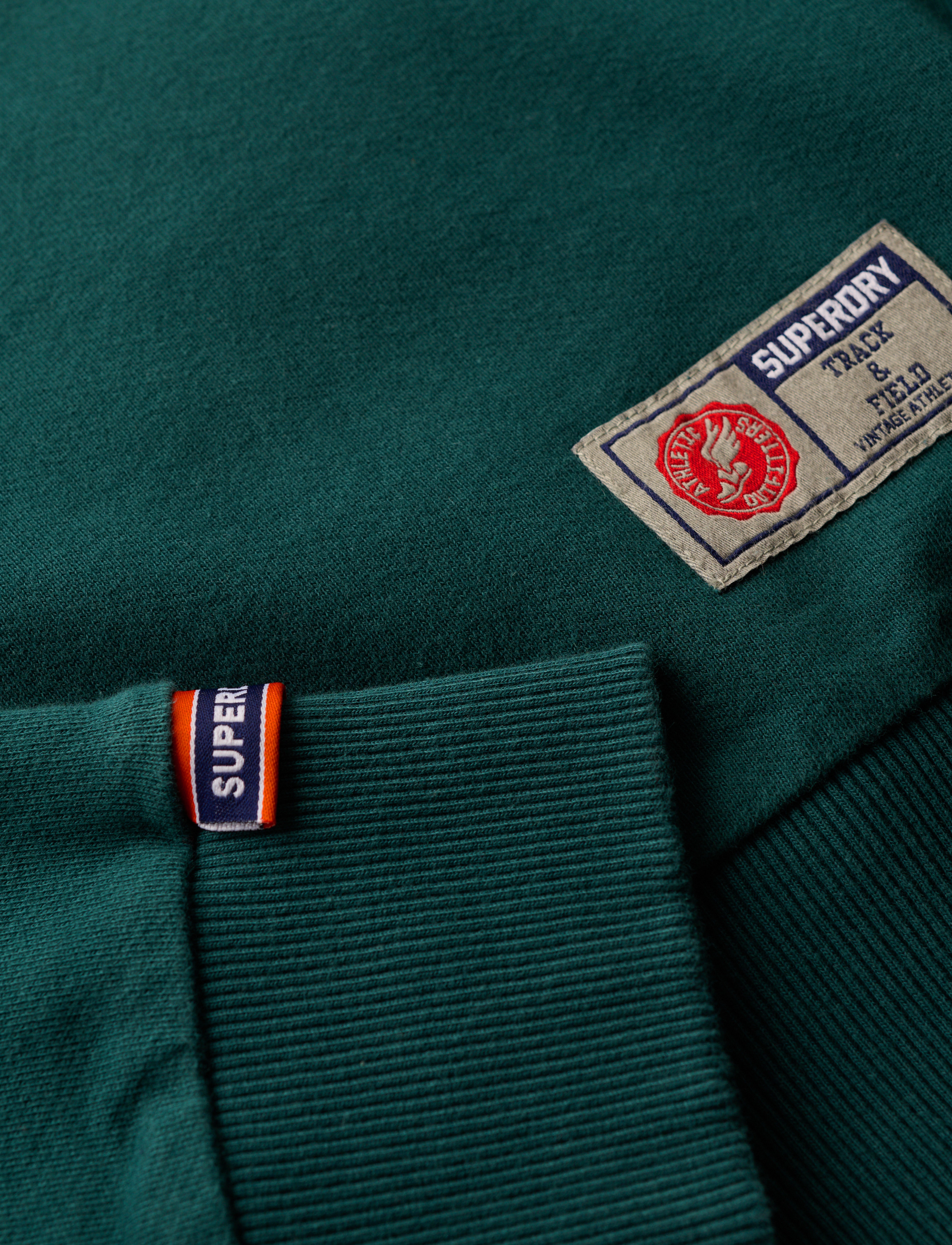 Superdry - ATHLETIC PRINTED SWEATSHIRT - kollektsioonid - dark pine green - 3