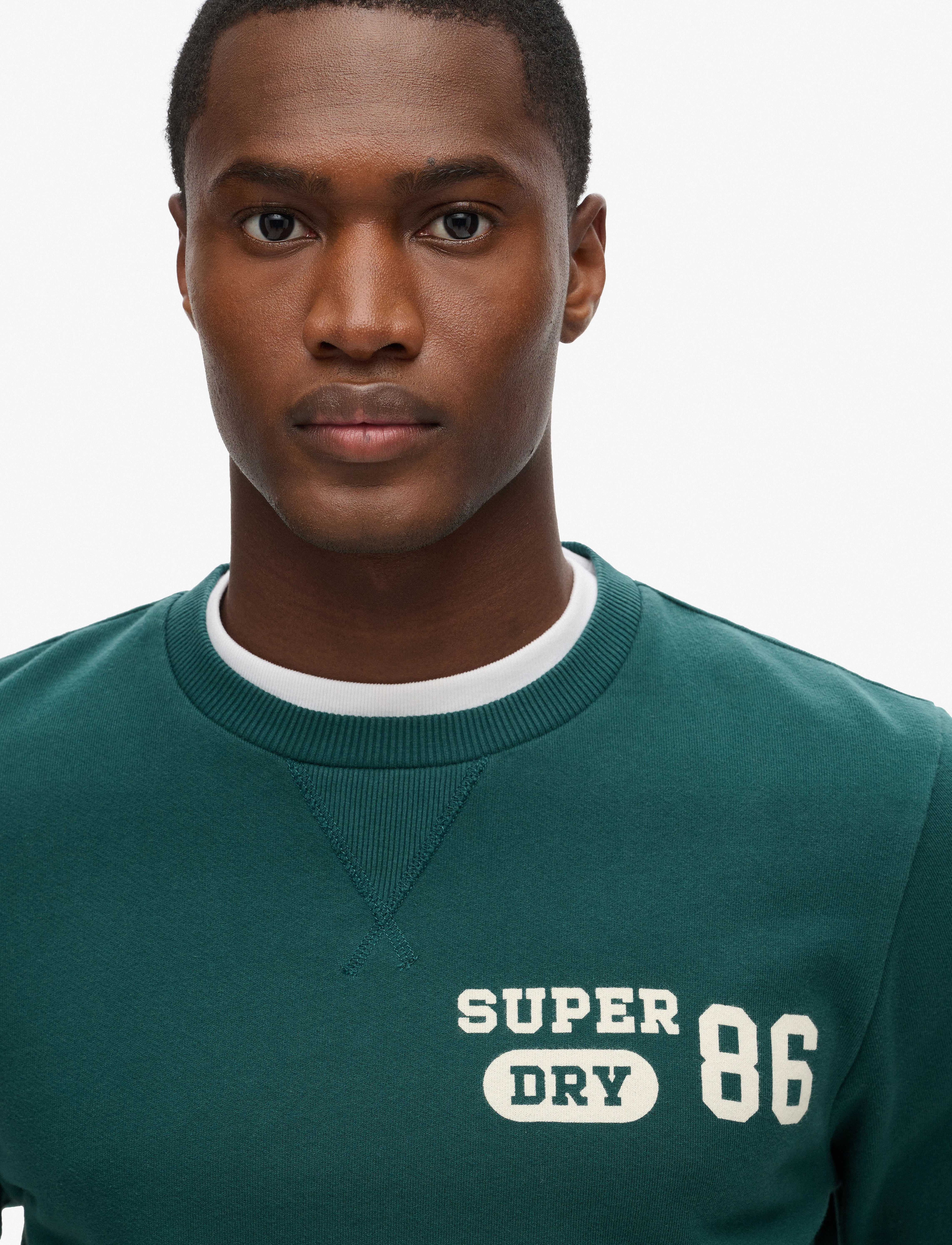Superdry - ATHLETIC PRINTED SWEATSHIRT - kollektsioonid - dark pine green - 4