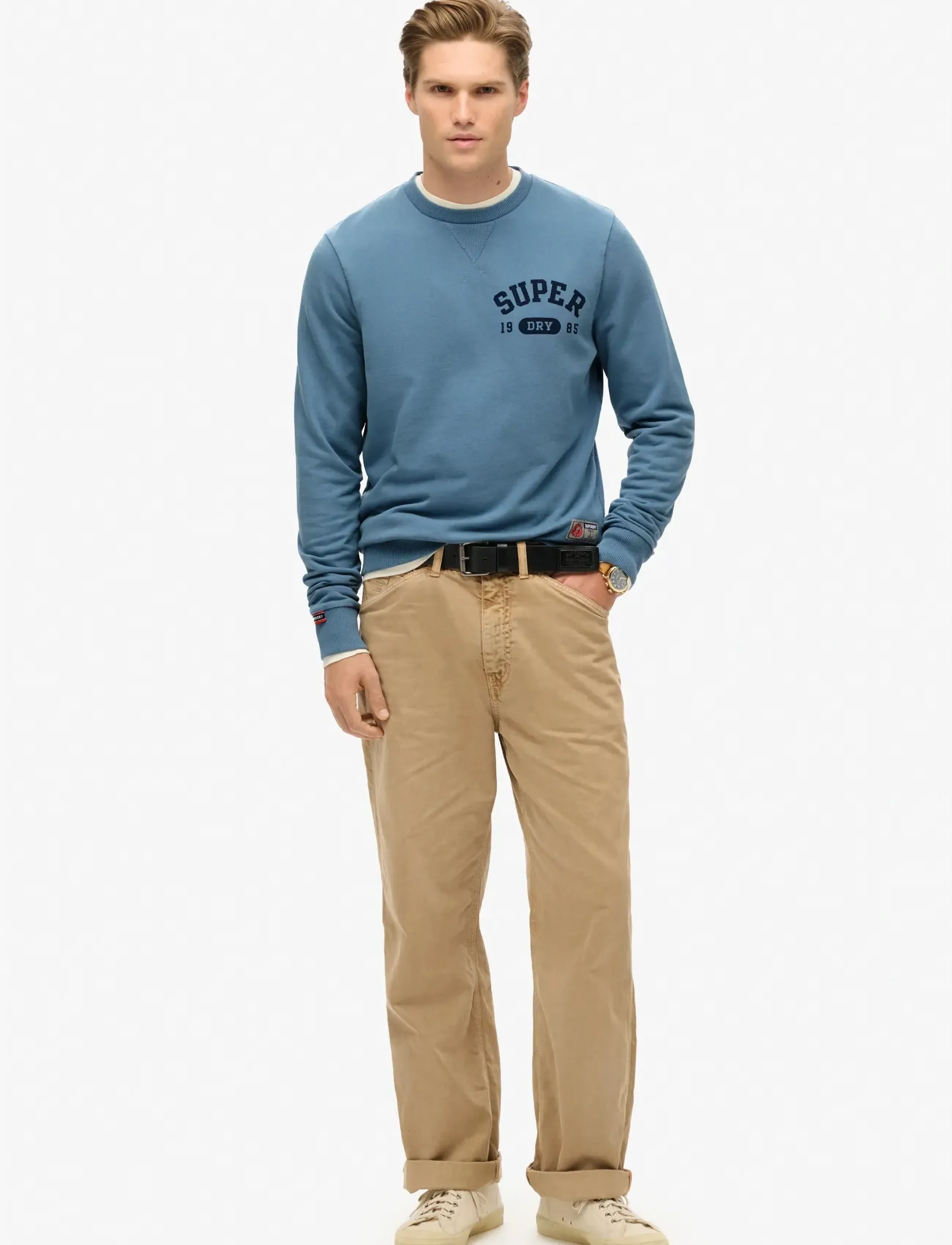 Superdry - ATHLETIC PRINTED SWEATSHIRT - sweatshirts - wedgewood blue - 2