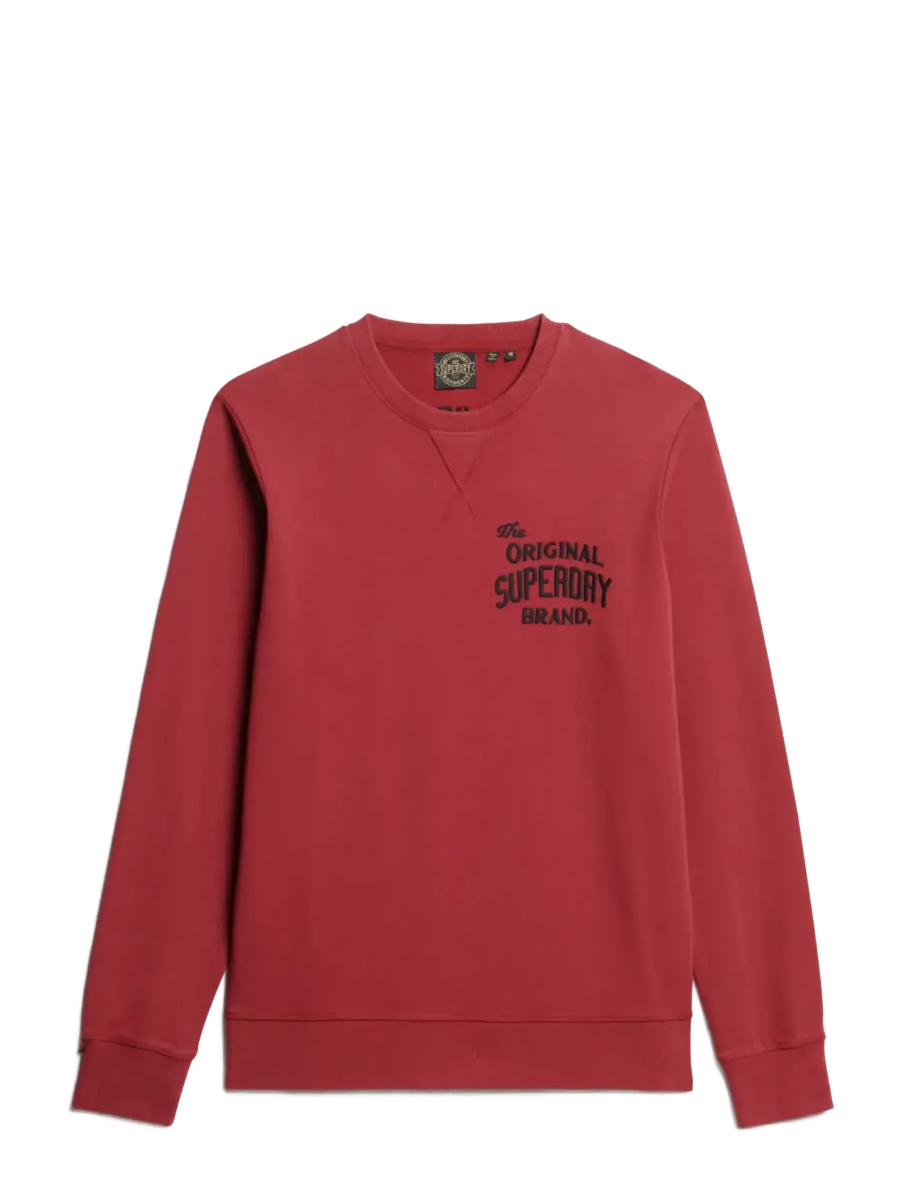 WORKWEAR APPLIQUE SWEATSHIRT - BORDEAUX RED
