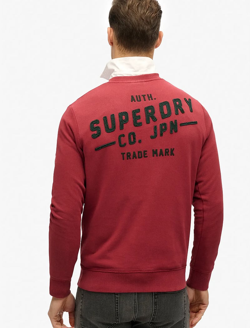 Superdry - WORKWEAR APPLIQUE SWEATSHIRT - kollektionen - bordeaux red - 3