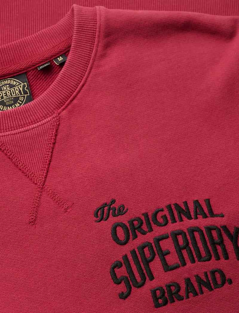 Superdry - WORKWEAR APPLIQUE SWEATSHIRT - kollektionen - bordeaux red - 5