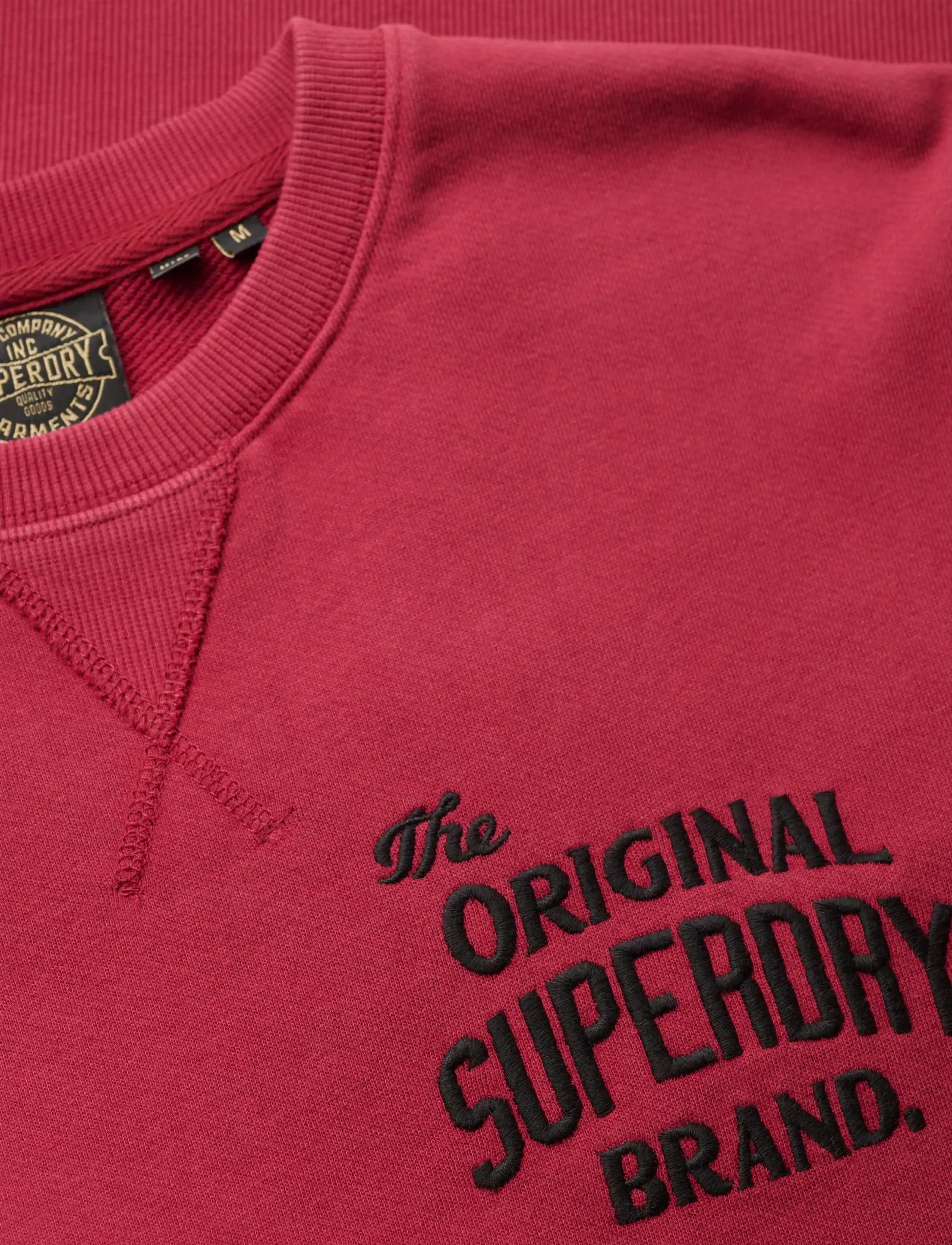 Superdry - WORKWEAR APPLIQUE SWEATSHIRT - kollektioner - bordeaux red - 5