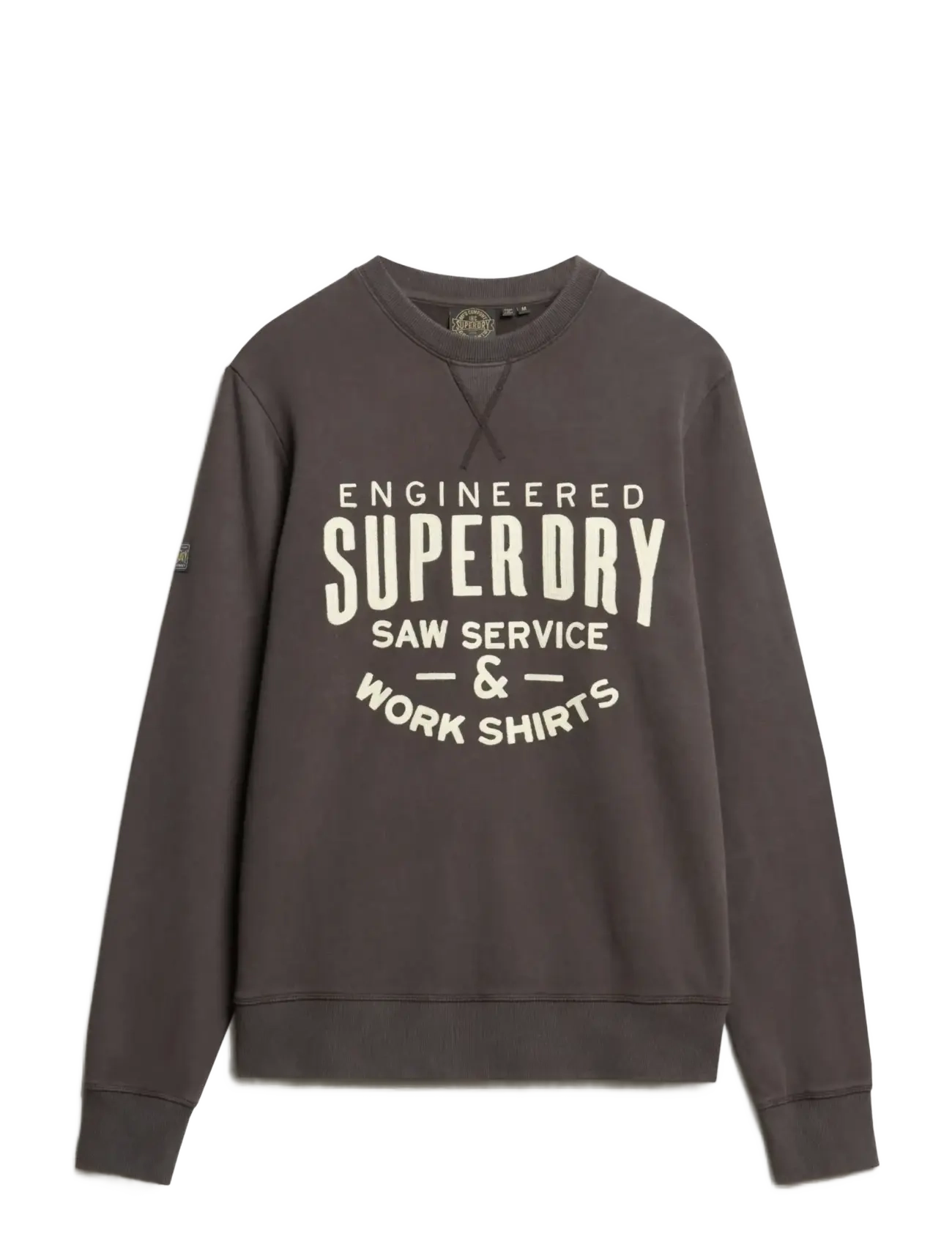 Superdry WORKWEAR APPLIQUE SWEATSHIRT - Sweatshirts & hættetrøjer - CARBON BLACK / grey