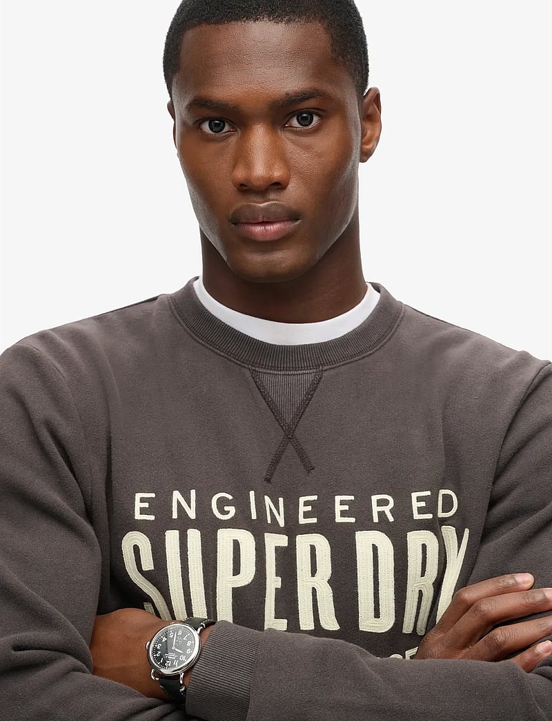 Superdry - WORKWEAR APPLIQUE SWEATSHIRT - kollektioner - carbon black - 3