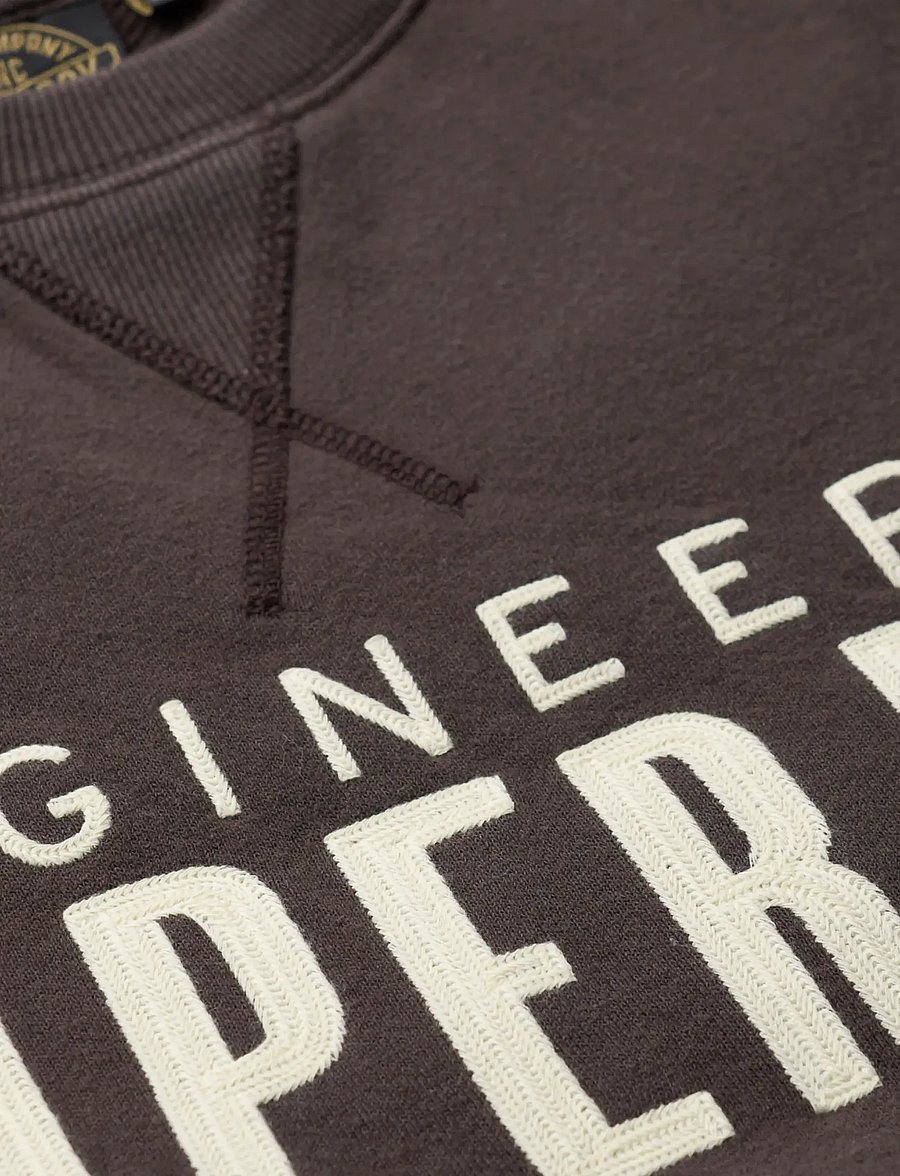 Superdry - WORKWEAR APPLIQUE SWEATSHIRT - kollektioner - carbon black - 5