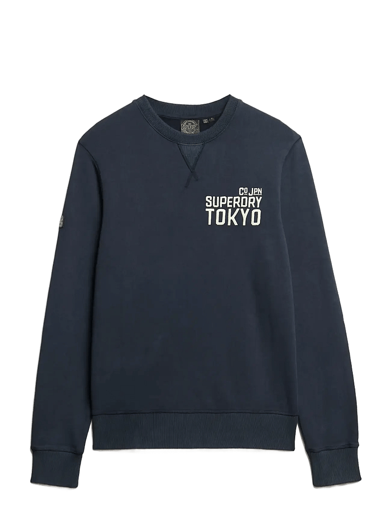Superdry - WORKWEAR APPLIQUE SWEATSHIRT - kollektionen - eclipse navy - 1