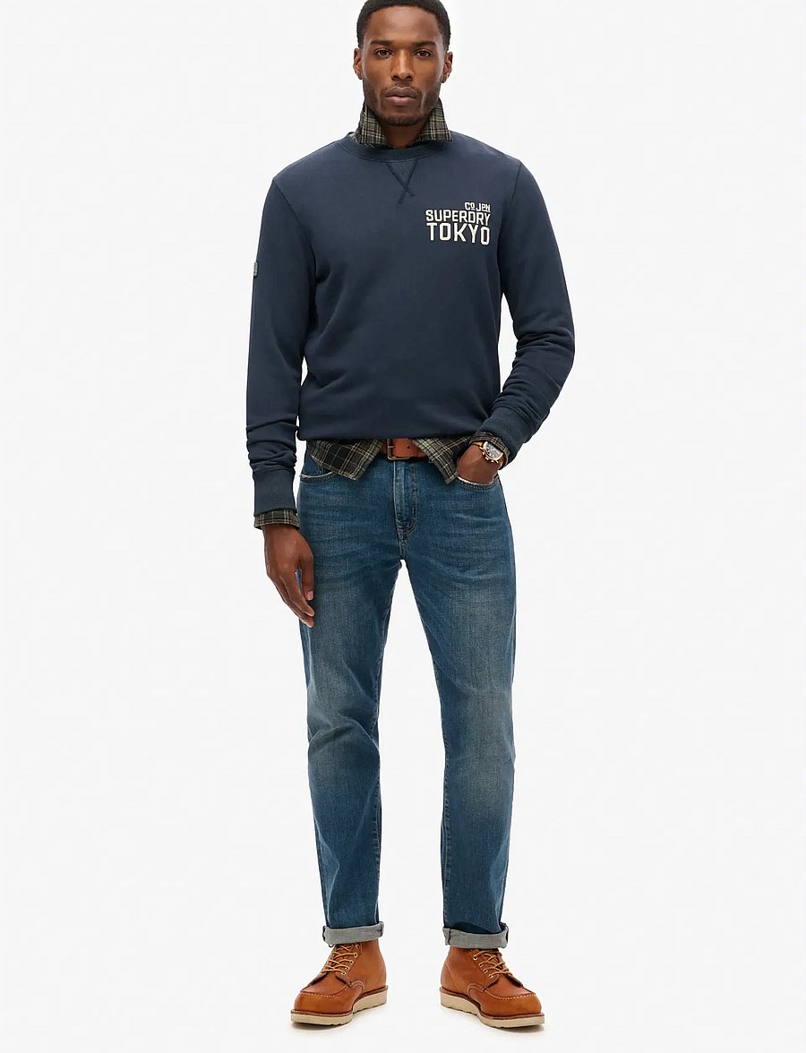 Superdry - WORKWEAR APPLIQUE SWEATSHIRT - kollektsioonid - eclipse navy - 2