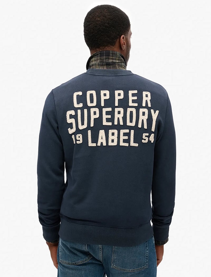 Superdry - WORKWEAR APPLIQUE SWEATSHIRT - kollektionen - eclipse navy - 3