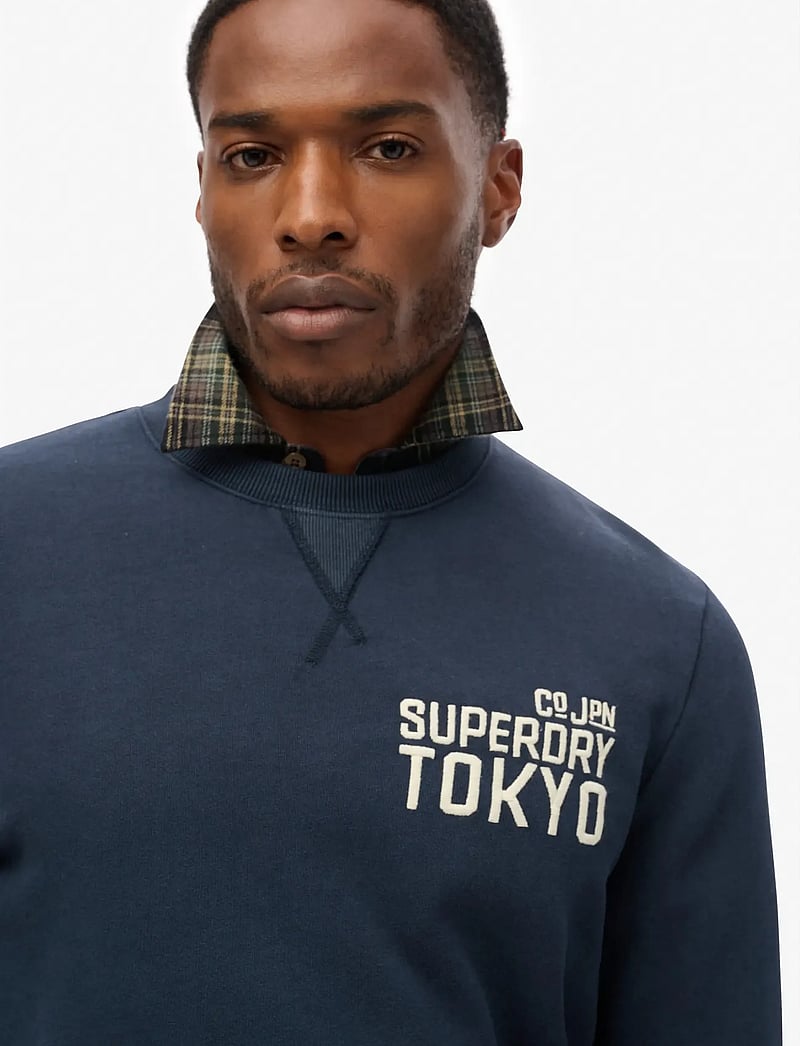 Superdry - WORKWEAR APPLIQUE SWEATSHIRT - kollektionen - eclipse navy - 4