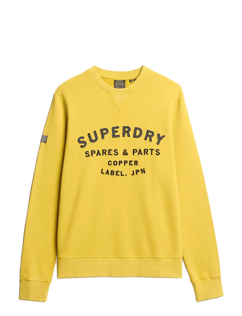 Superdry - WORKWEAR APPLIQUE SWEATSHIRT - kollektioner - oil yellow - 1