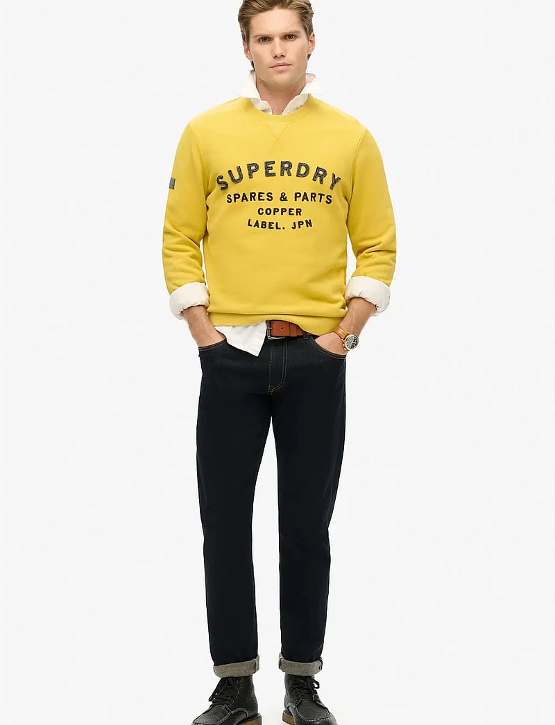 Superdry - WORKWEAR APPLIQUE SWEATSHIRT - kollektioner - oil yellow - 2