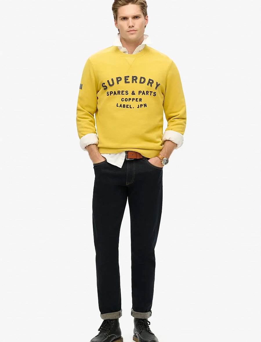 Superdry - WORKWEAR APPLIQUE SWEATSHIRT - collections - oil yellow - 2