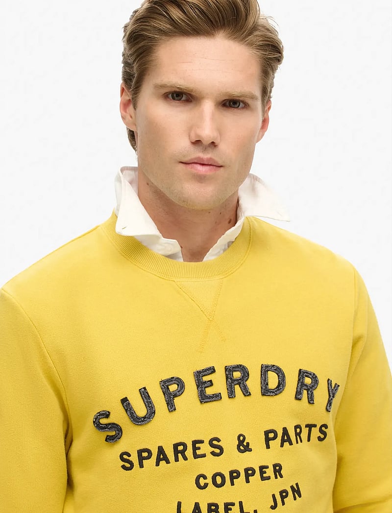 Superdry - WORKWEAR APPLIQUE SWEATSHIRT - kollektioner - oil yellow - 3