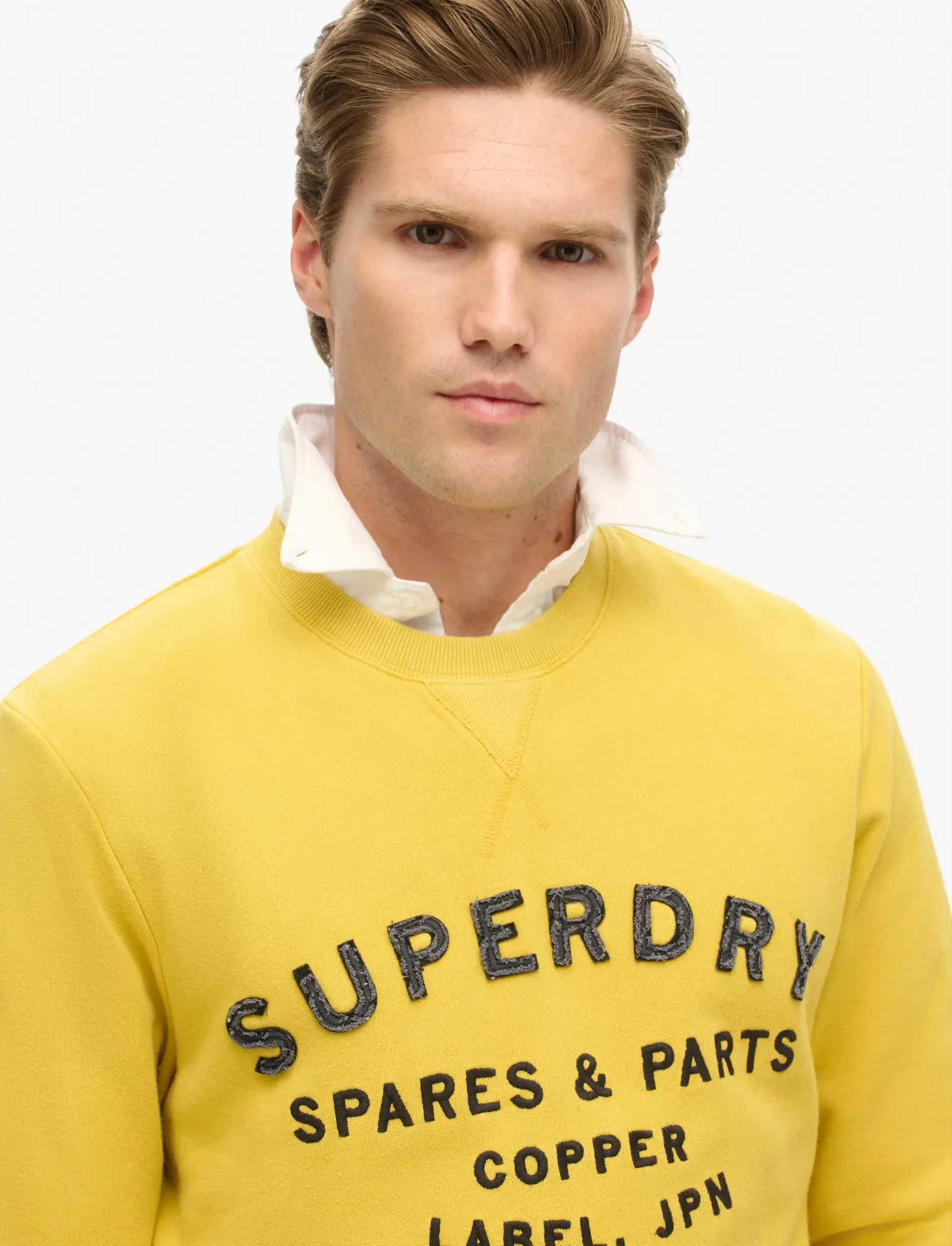 Superdry - WORKWEAR APPLIQUE SWEATSHIRT - dressipluusid - oil yellow - 3