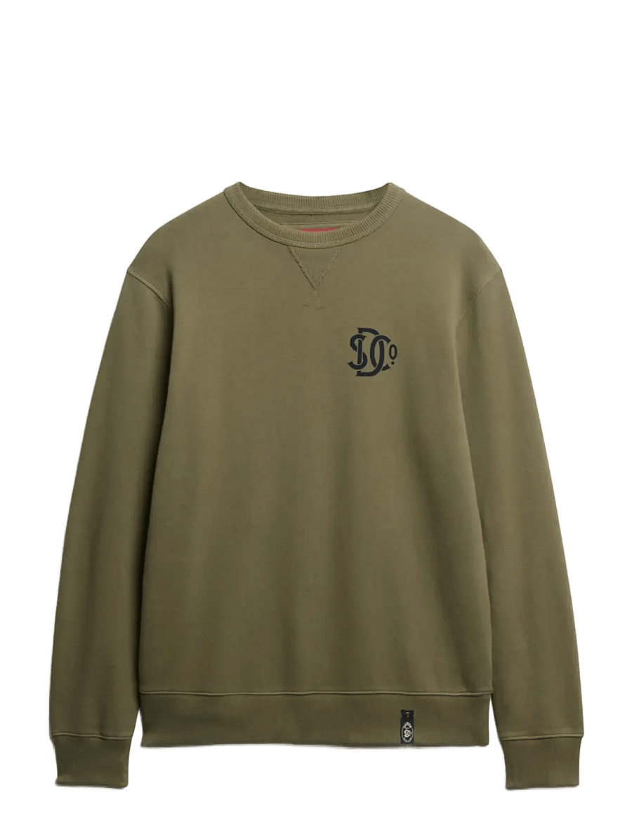 Superdry - MERCHANT SWEATSHIRT - kollektioner - dusty olive green - 1