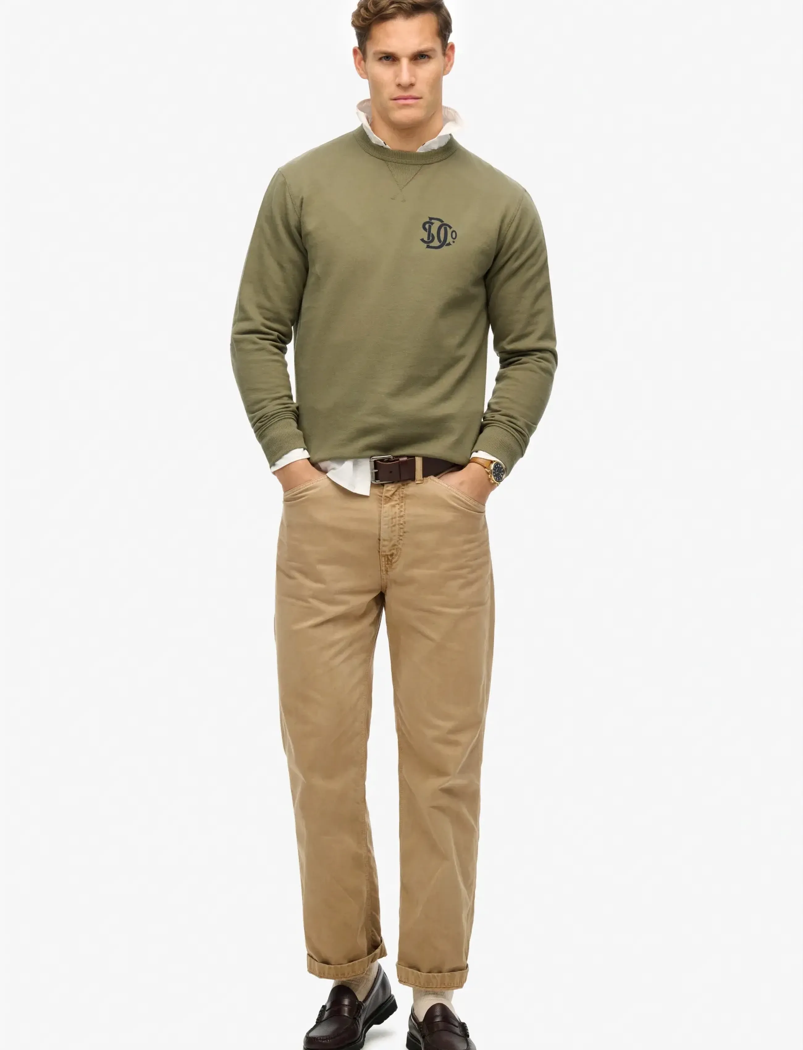 Superdry - MERCHANT SWEATSHIRT - sweatshirts - dusty olive green - 2