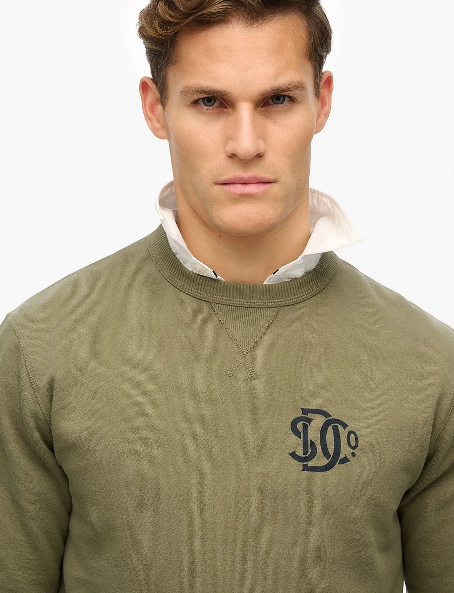 Superdry - MERCHANT SWEATSHIRT - kollektioner - dusty olive green - 3