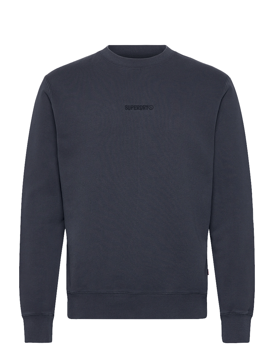 Superdry - MICRO LOGO CREW - kollektioner - blue knight - 1