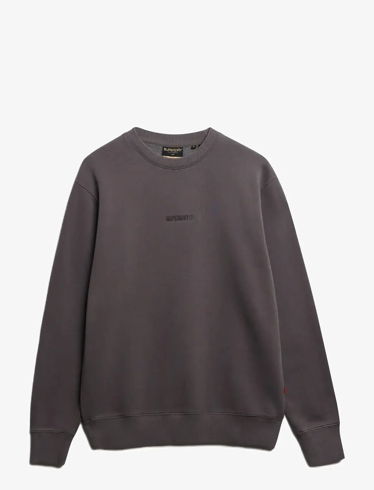 Superdry - MICRO LOGO CREW - sweatshirts - dark pebble grey - 0