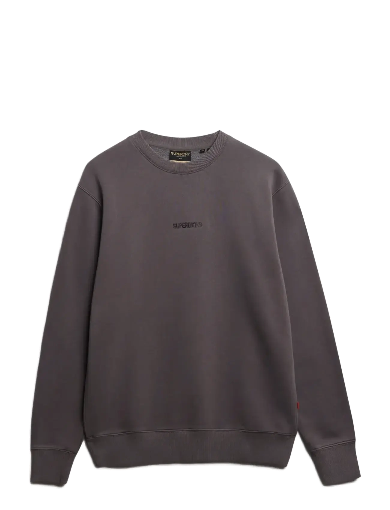 Superdry MICRO LOGO CREW - Sweatshirts & hættetrøjer - DARK PEBBLE GREY / grey