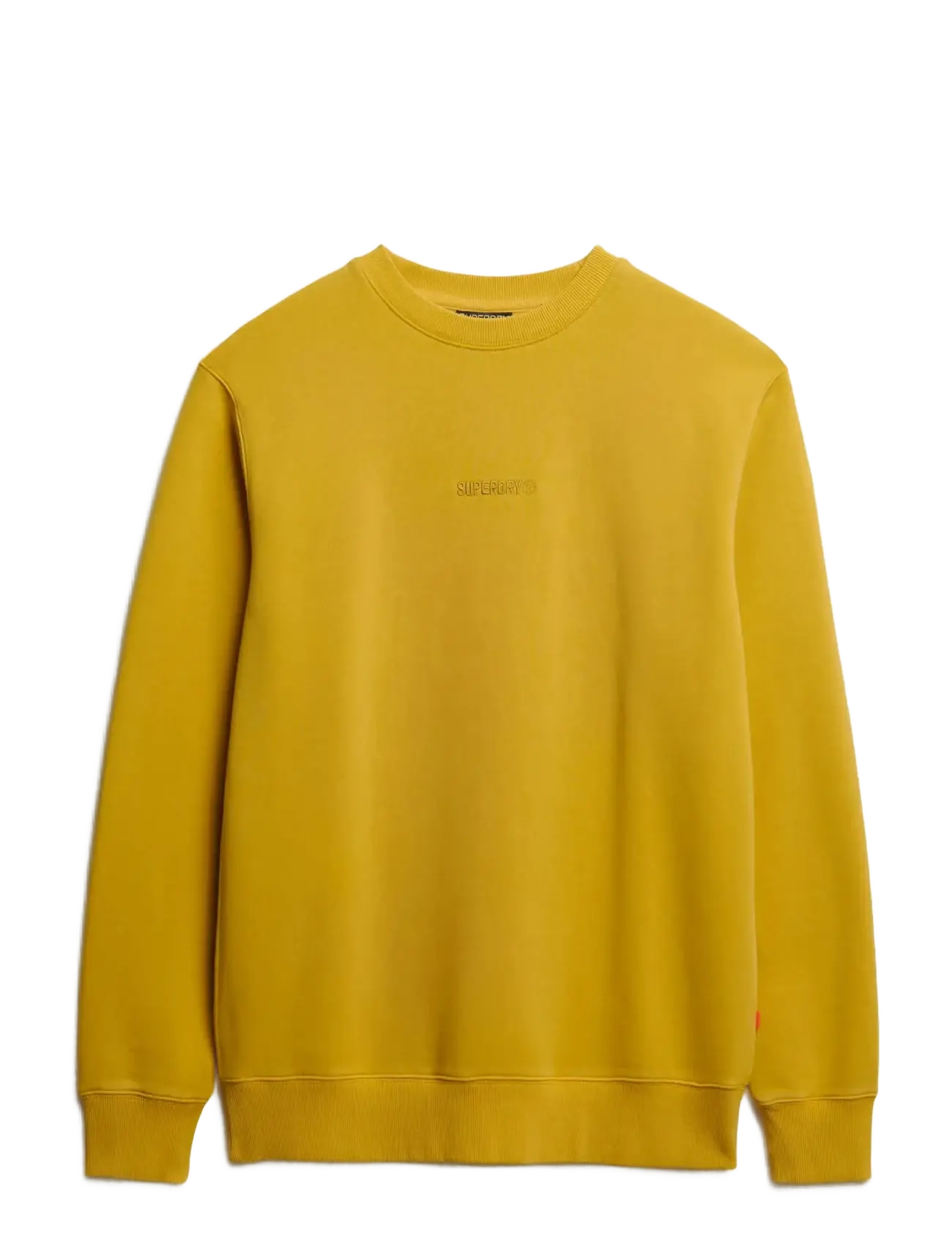 SUPERDRY Micro Logo Crew Gelb - M - Herren