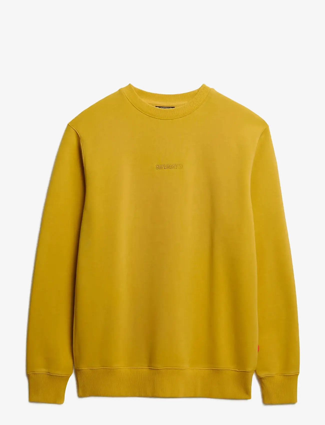 Superdry - MICRO LOGO CREW - kollektioner - oil yellow - 1